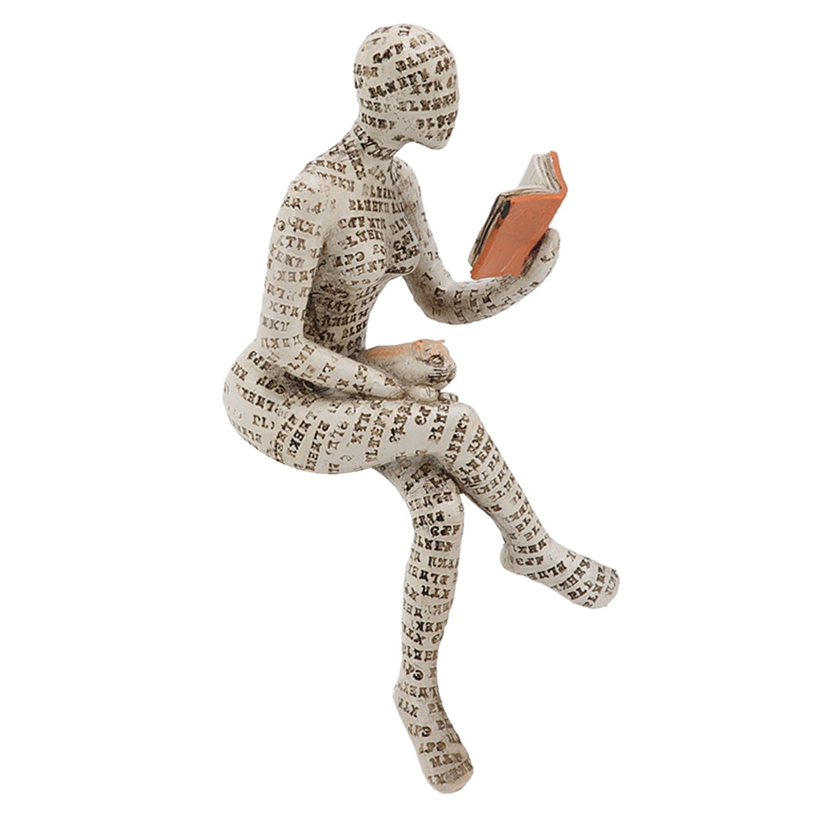 Resin Reading Woman Figurine Innovative Lady Reading Pulp Molding Bookshelf Ornaments for Home Decoration B - Image 7