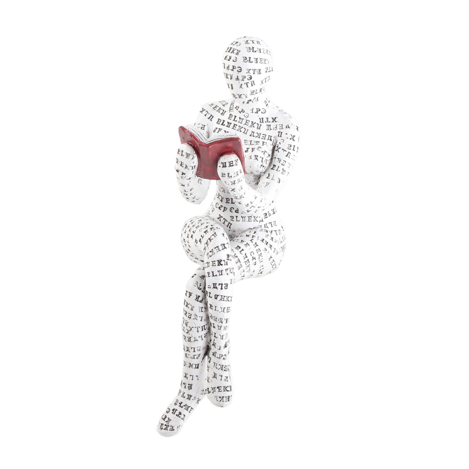 Resin Reading Woman Figurine Innovative Lady Reading Pulp Molding Bookshelf Ornaments for Home Decoration D - Image 2