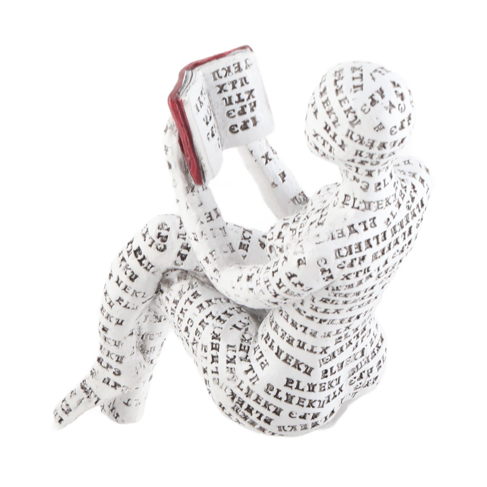 Resin Reading Woman Figurine Innovative Lady Reading Pulp Molding Bookshelf Ornaments for Home Decoration D - Image 5