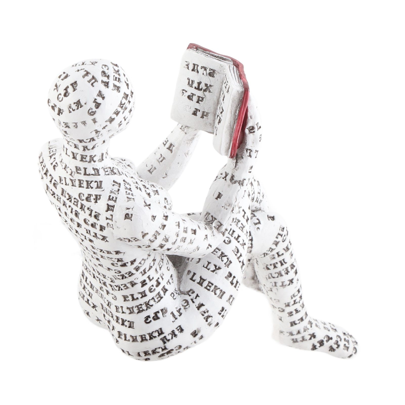Resin Reading Woman Figurine Innovative Lady Reading Pulp Molding Bookshelf Ornaments for Home Decoration D - Image 8
