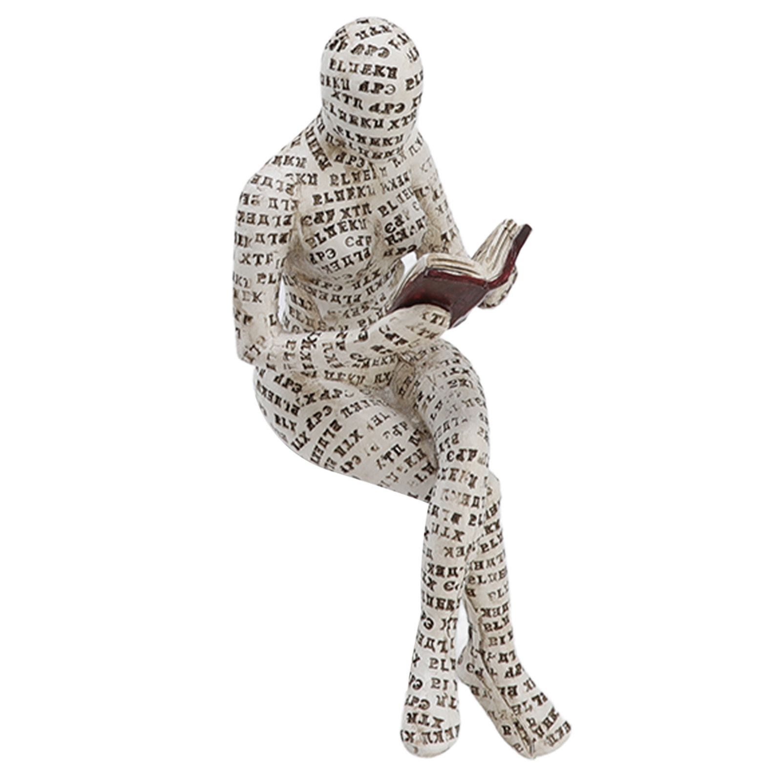 Resin Reading Woman Figurine Innovative Lady Reading Pulp Molding Bookshelf Ornaments for Home Decoration F - Image 8