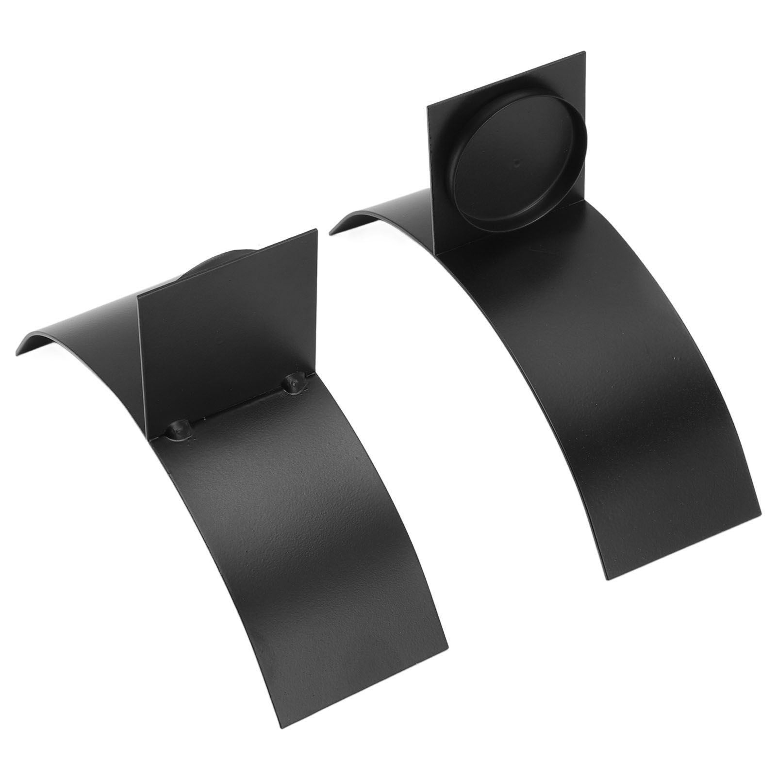 2Set Wall Mounted Candlestick Iron Three Dimensional Arc Design Candle Tray for Bedroom - Image 8