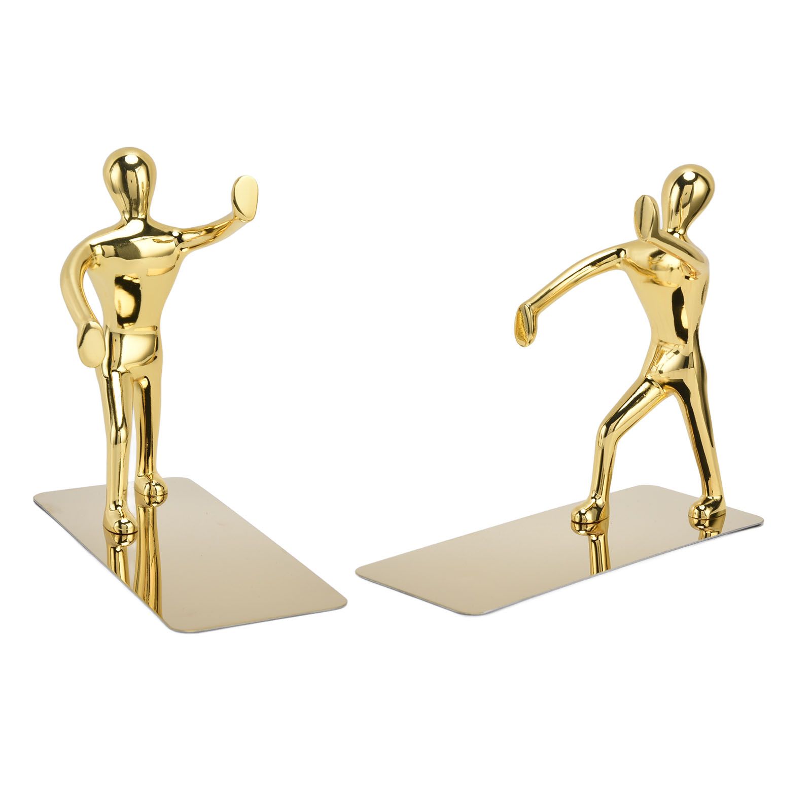 Stainless Steel Man Bookends Prevent Slipping Kung Fu Man Bookends for Home Decoration for Home Office - Image 2