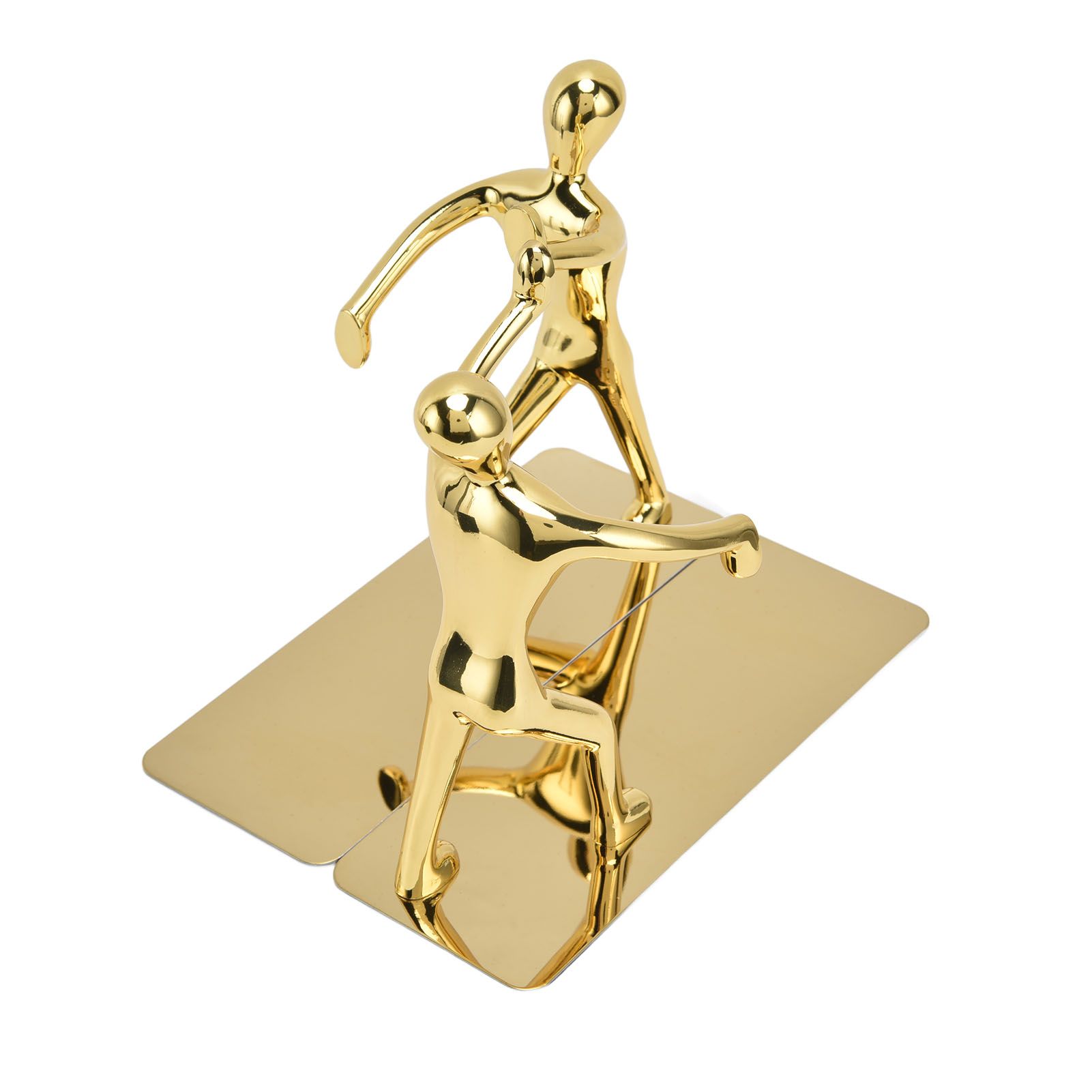 Stainless Steel Man Bookends Prevent Slipping Kung Fu Man Bookends for Home Decoration for Home Office - Image 3