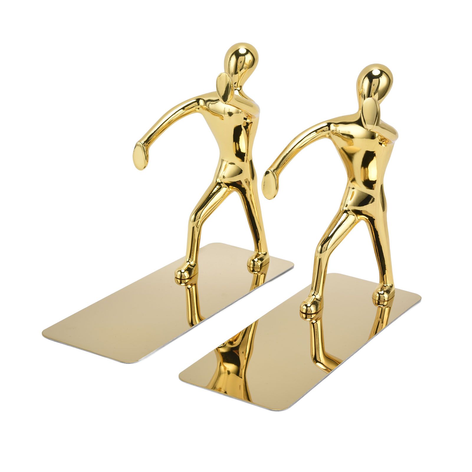 Stainless Steel Man Bookends Prevent Slipping Kung Fu Man Bookends for Home Decoration for Home Office - Image 5