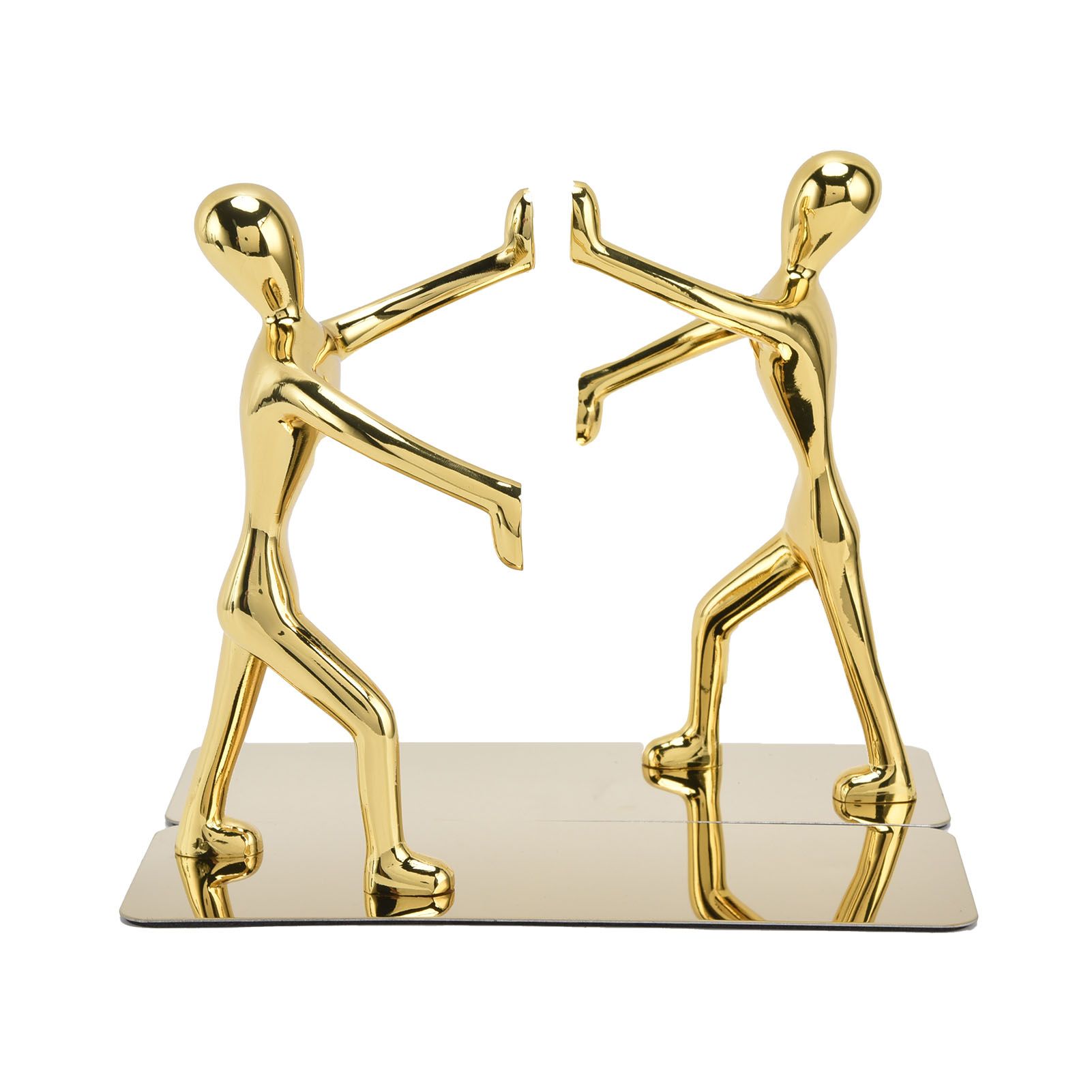 Stainless Steel Man Bookends Prevent Slipping Kung Fu Man Bookends for Home Decoration for Home Office - Image 7