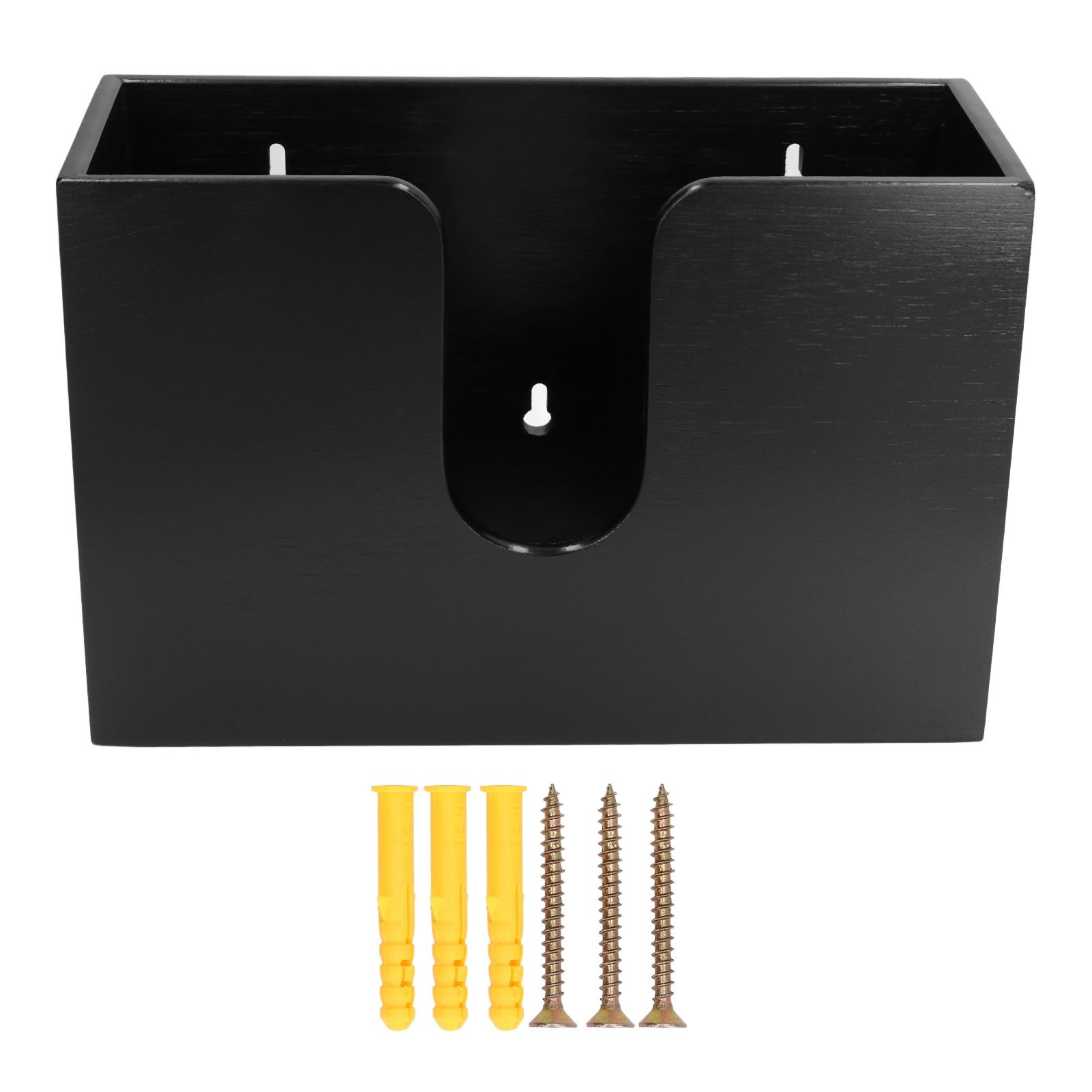 Bamboo Paper Towel Dispenser Countertop Wall Mounted Multifold Napkin Box for Bathroom - Image 1