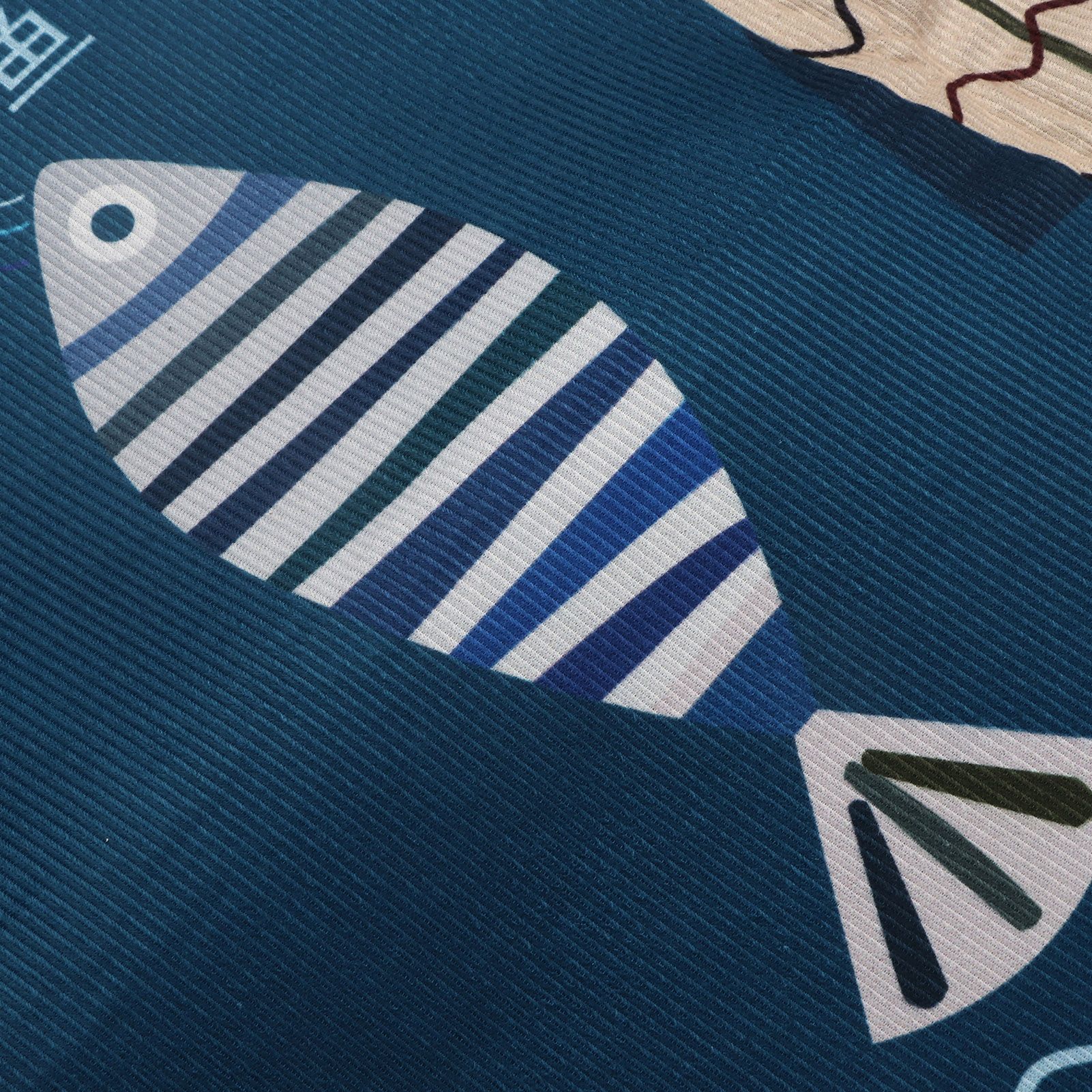 Floor Mat Prevent Slip Wearable Comfortable Cute Pattern Kitchen Pad for Living Room Bathroom Doorway Fish 40x60cm / 15.8x23.6in - Image 6