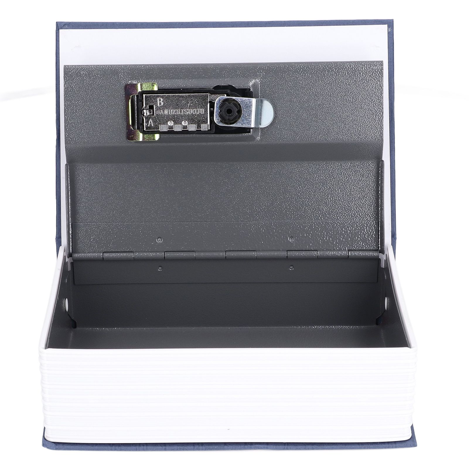 Book Shaped Steel Safe Classic Secret Book Safe Lock Password Type Household Storage BoxBlue - Image 1