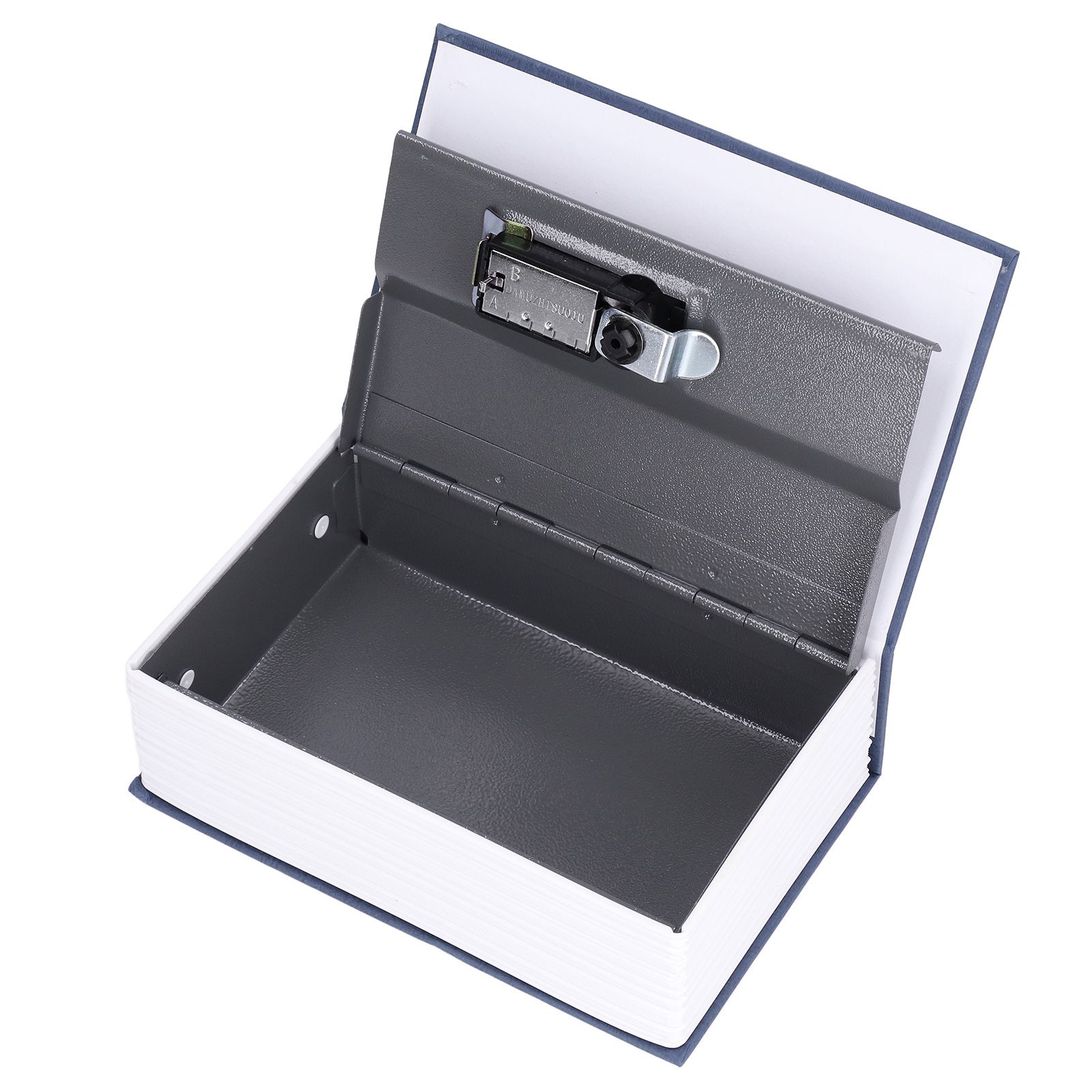 Book Shaped Steel Safe Classic Secret Book Safe Lock Password Type Household Storage BoxBlue - Image 2