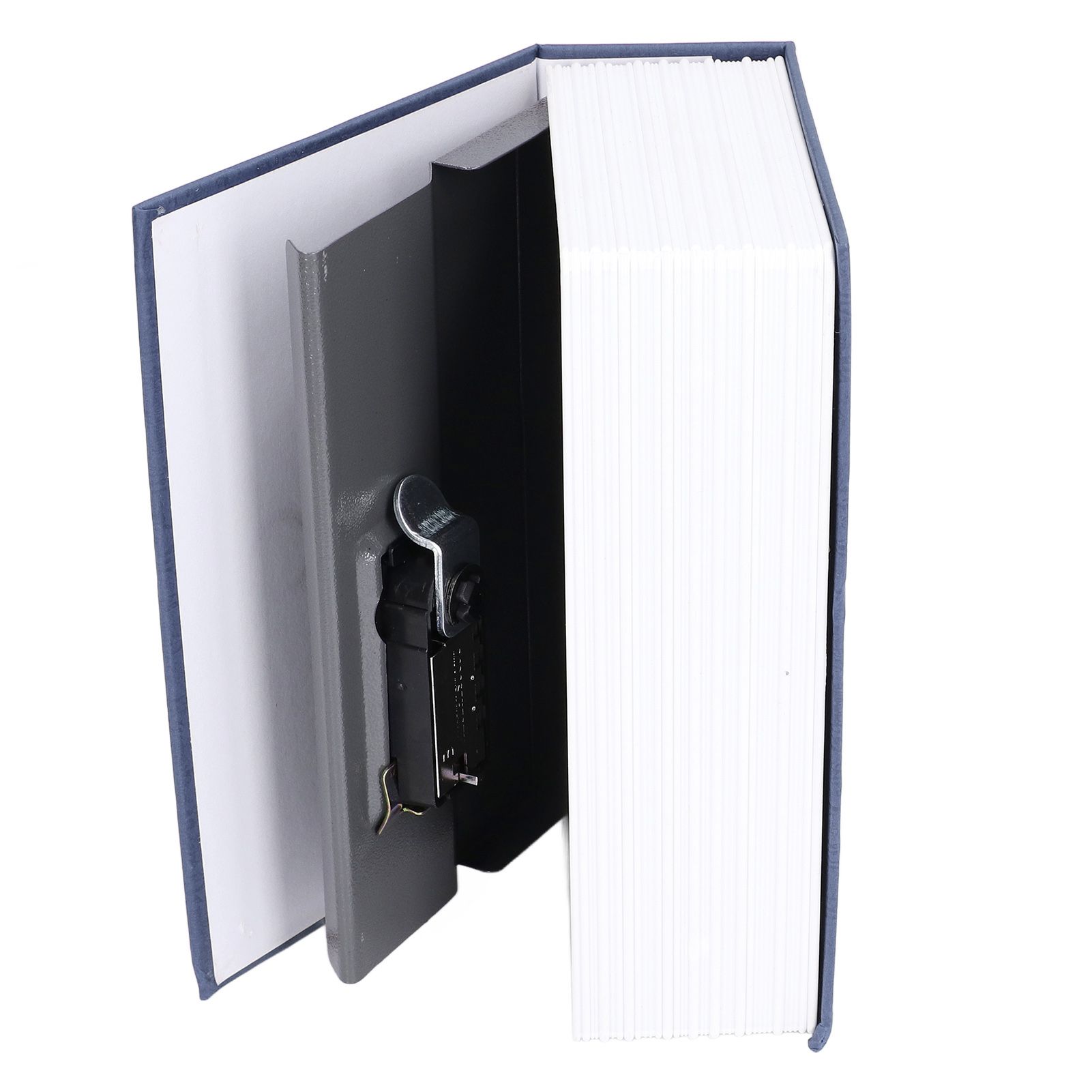 Book Shaped Steel Safe Classic Secret Book Safe Lock Password Type Household Storage BoxBlue - Image 4