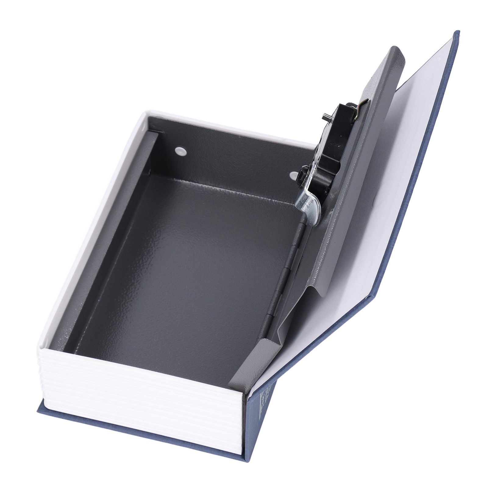 Book Shaped Steel Safe Classic Secret Book Safe Lock Password Type Household Storage BoxBlue - Image 6