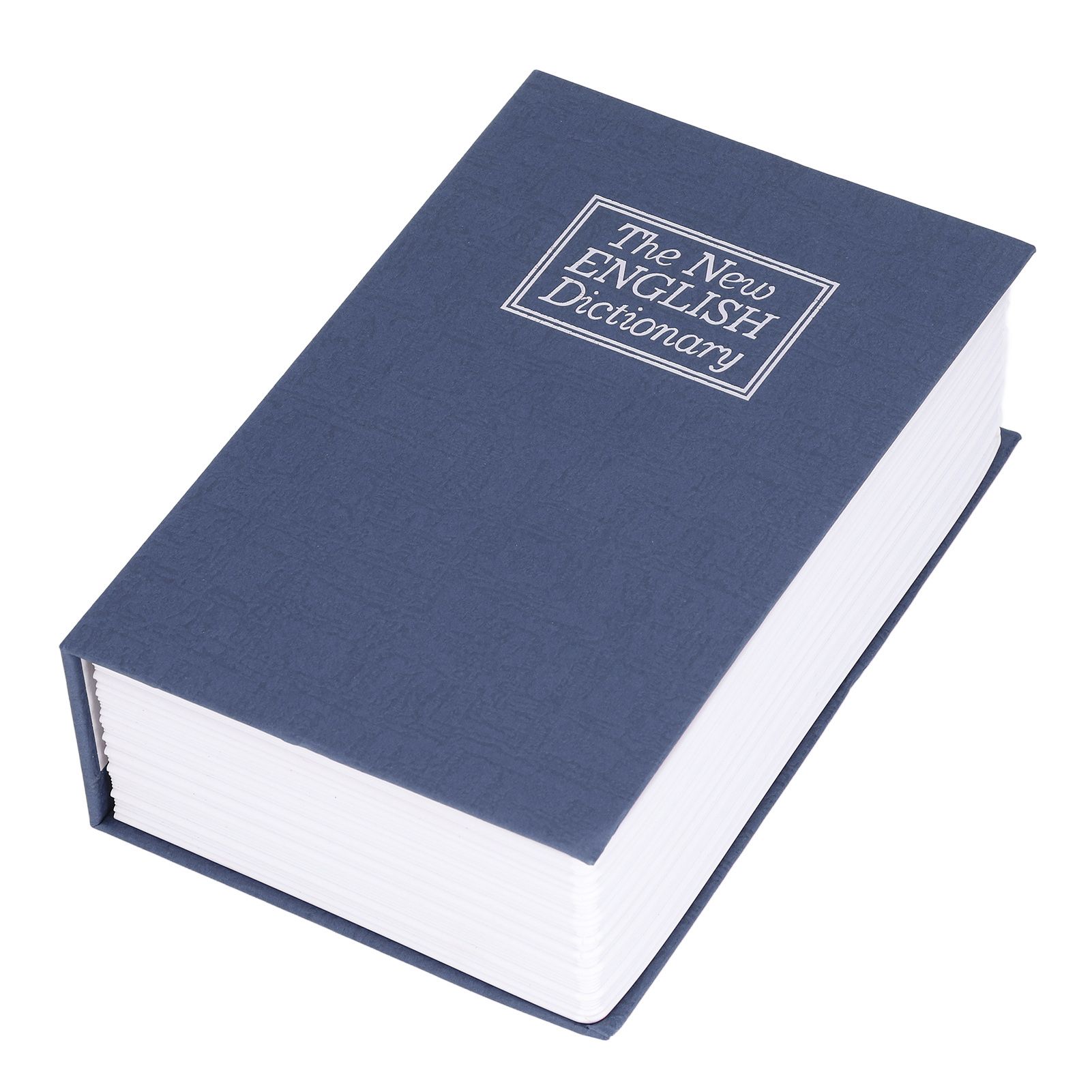 Book Shaped Steel Safe Classic Secret Book Safe Lock Password Type Household Storage BoxBlue - Image 8