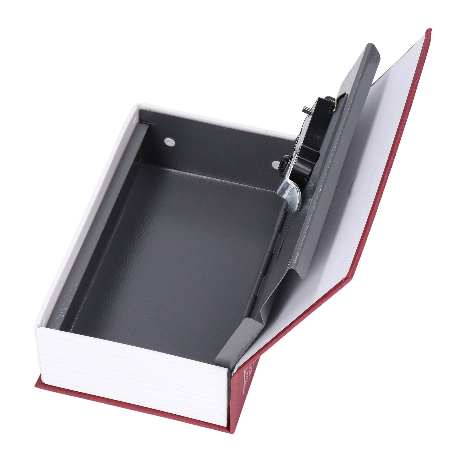 Book Shaped Steel Safe Classic Secret Book Safe Lock Password Type Household Storage BoxRed - Image 6