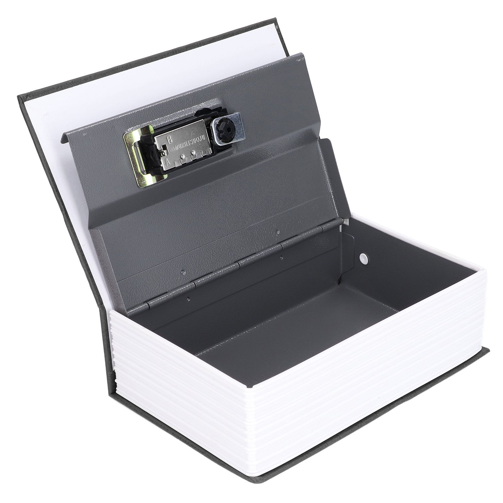 Book Shaped Steel Safe Classic Secret Book Safe Lock Password Type Household Storage BoxBlack - Image 3
