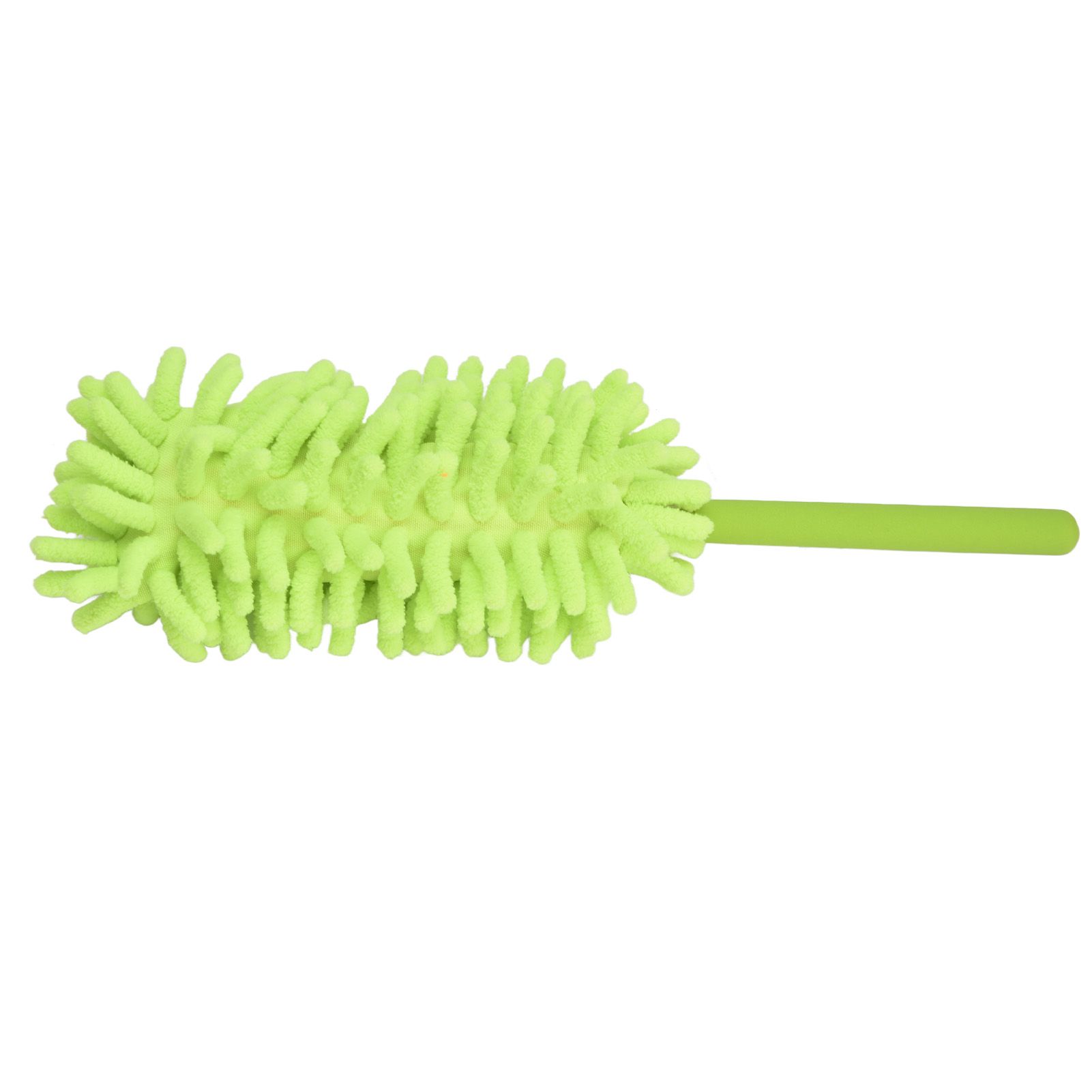 Telescopic Duster Handheld Dust Remover Stainless Steel for Floor Desk Cabinet Cupboard Cleaning Green - Image 2