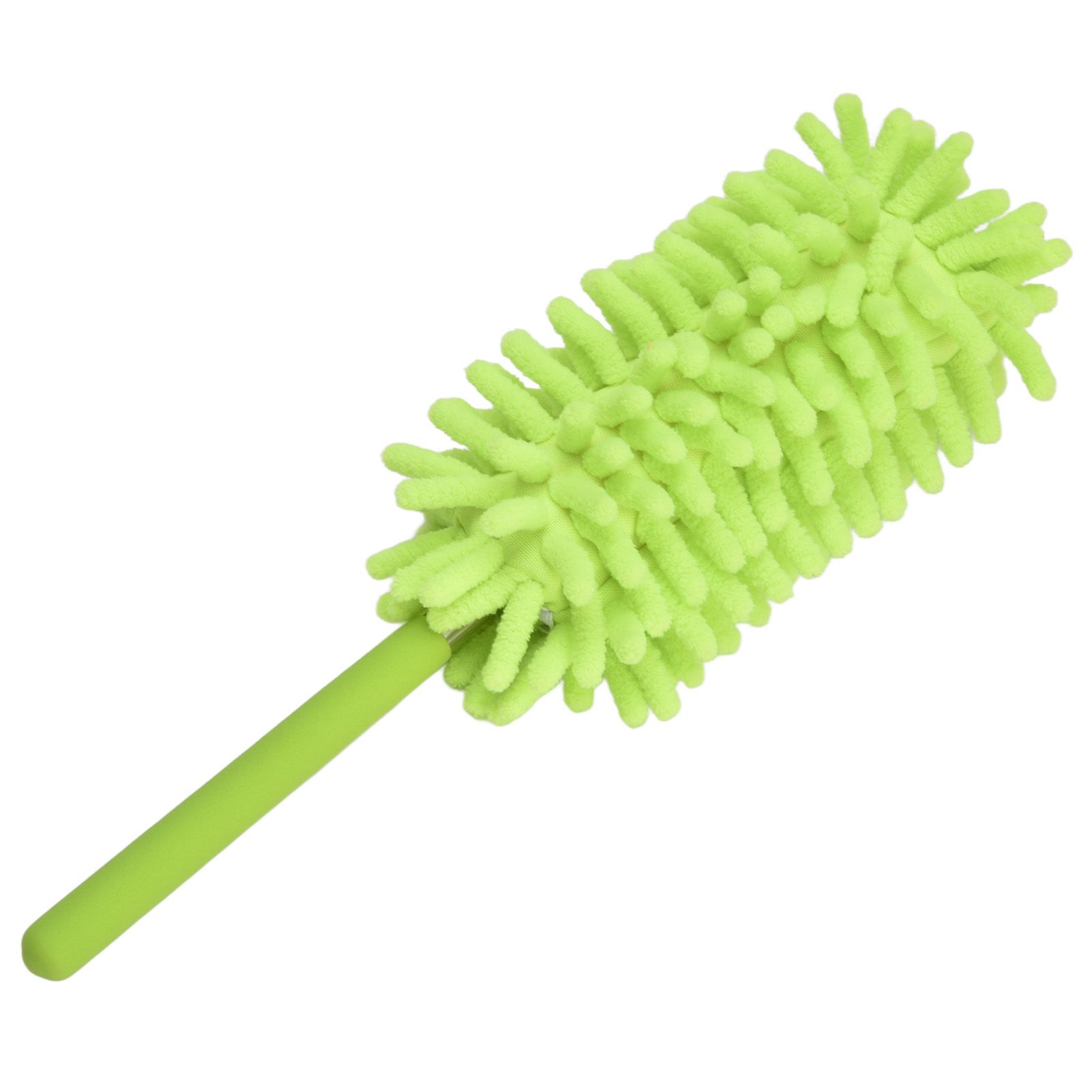 Telescopic Duster Handheld Dust Remover Stainless Steel for Floor Desk Cabinet Cupboard Cleaning Green - Image 4