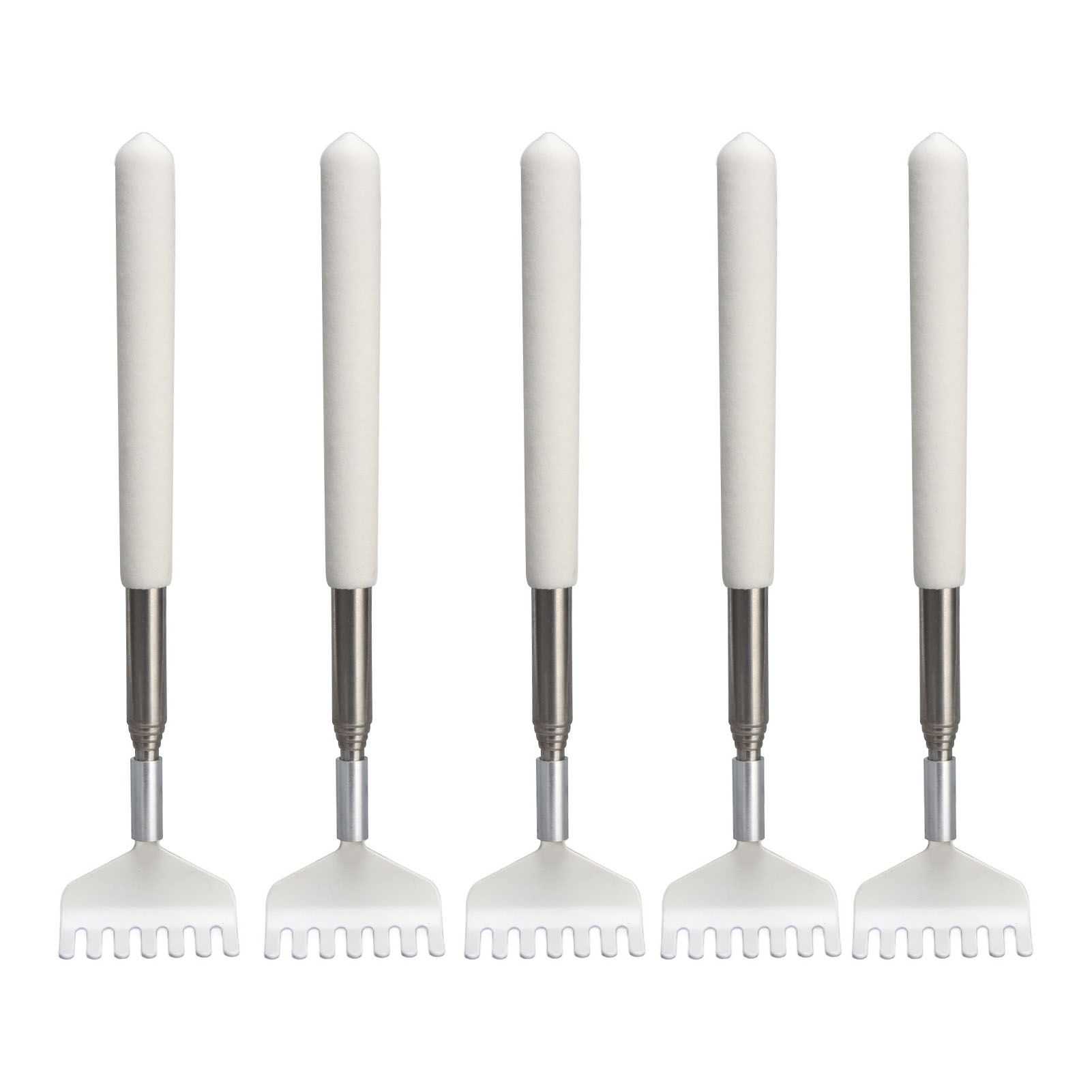5pcs Extendable Back Scratcher Portable Telescopic Metal Back Scratchers Massager Scraper for Health Care Relaxation - Image 1