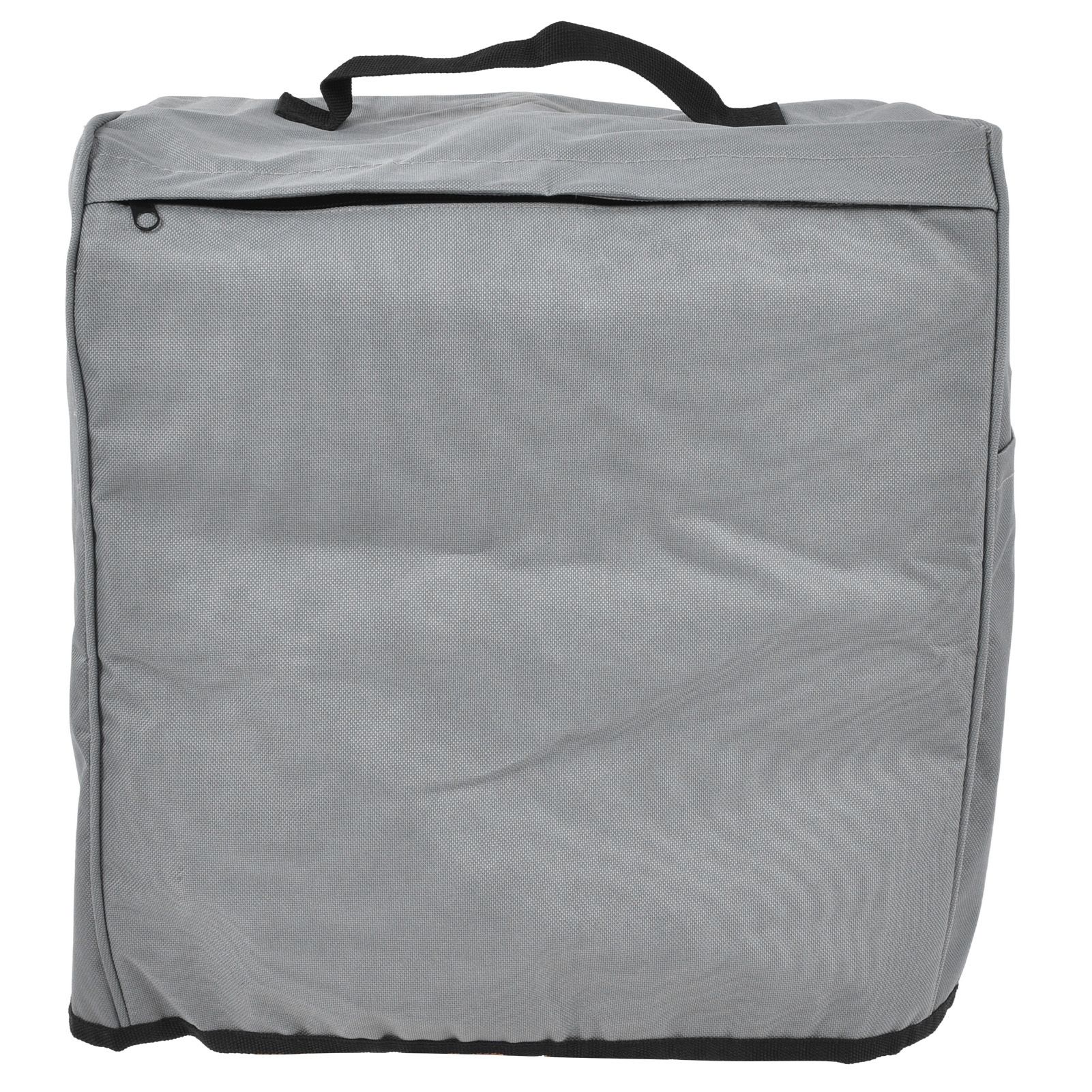 Grill Cover 600D Oxford Fabric Dustproof Barbecue Grill Protector with Zipped Pockets Gray - Image 1