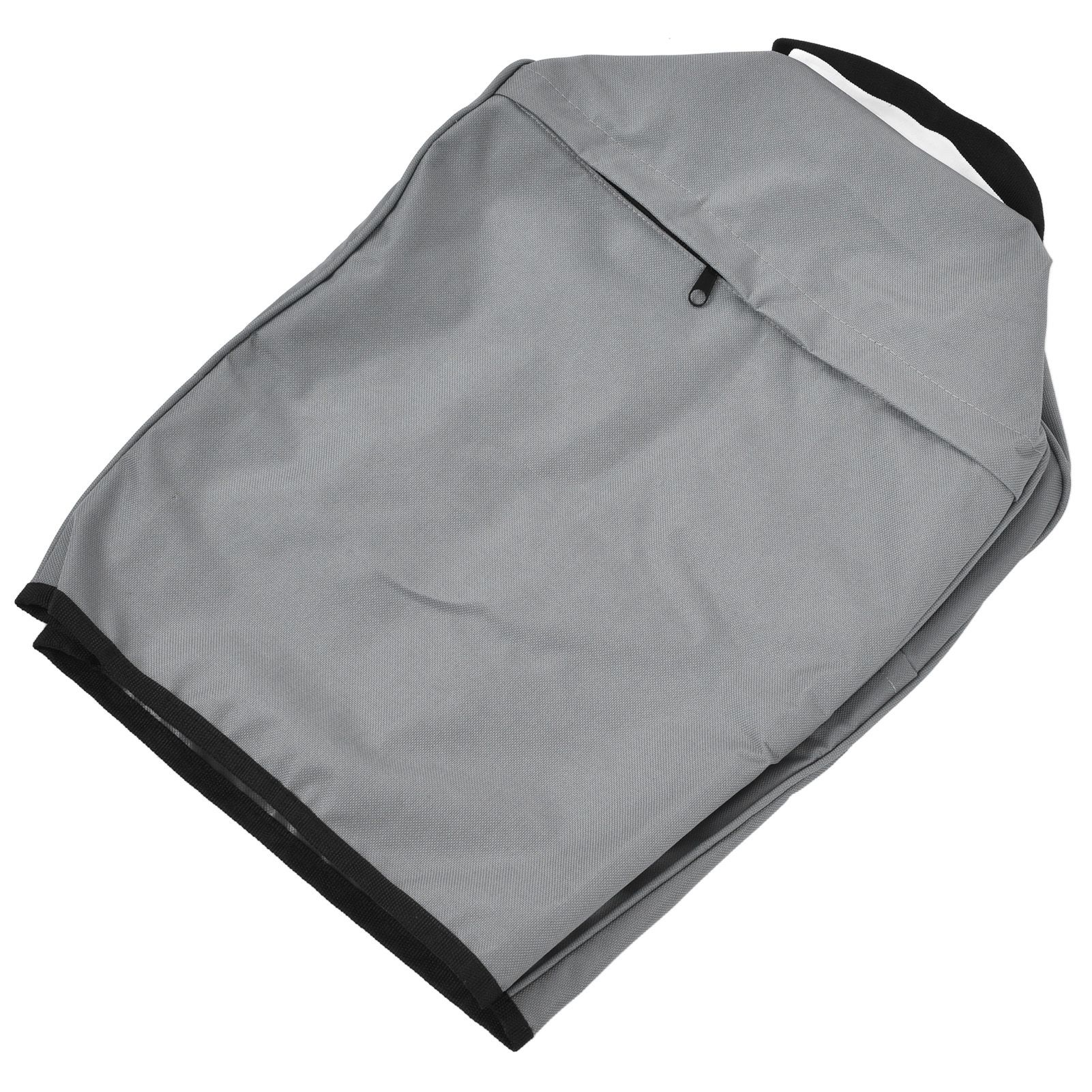 Grill Cover 600D Oxford Fabric Dustproof Barbecue Grill Protector with Zipped Pockets Gray - Image 4