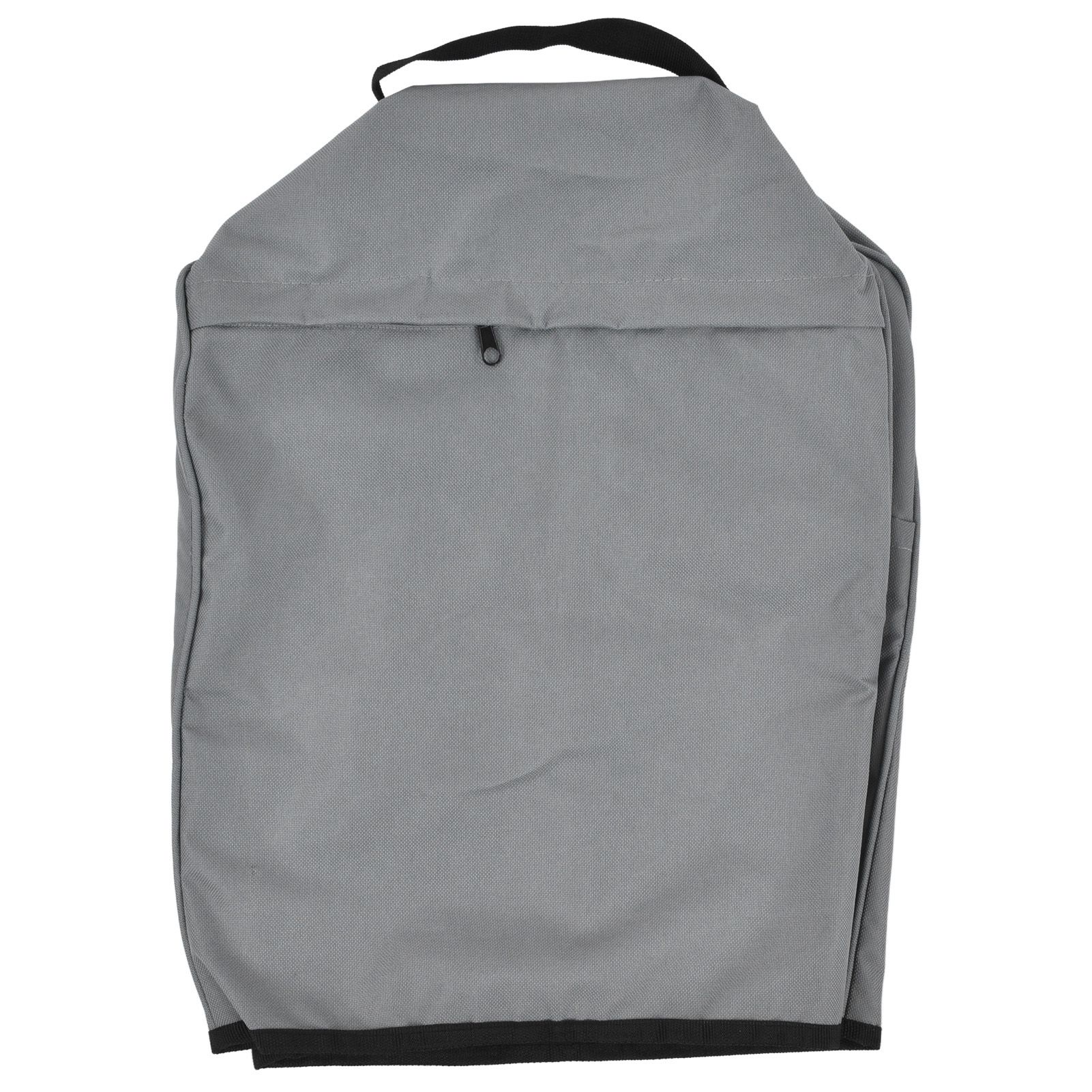 Grill Cover 600D Oxford Fabric Dustproof Barbecue Grill Protector with Zipped Pockets Gray - Image 7
