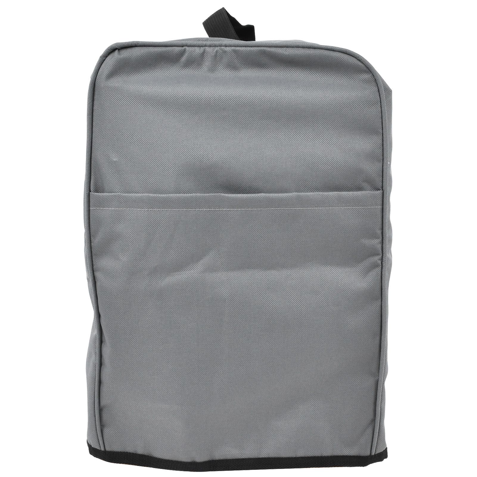 Grill Cover 600D Oxford Fabric Dustproof Barbecue Grill Protector with Zipped Pockets Gray - Image 8