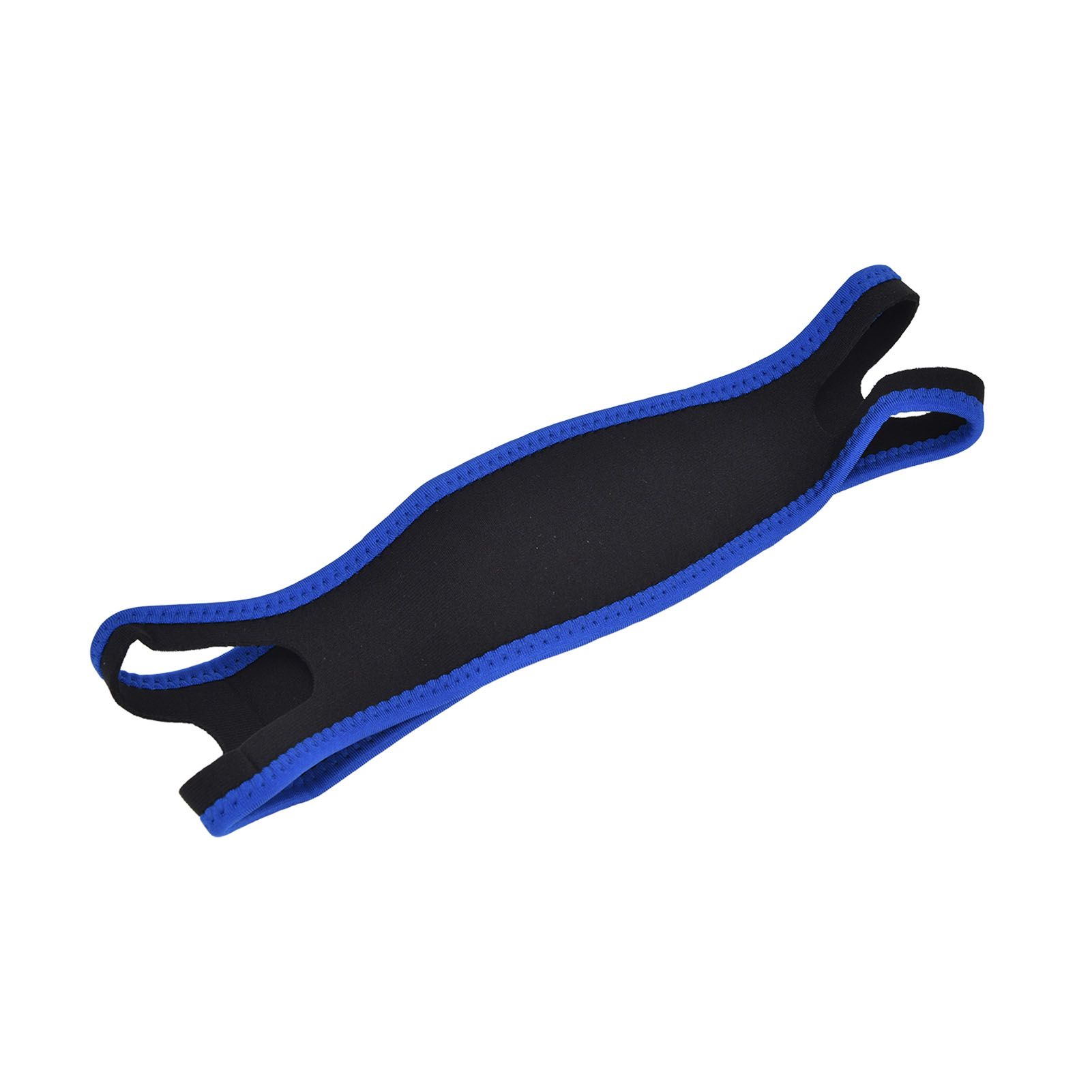 Snoring Stop Belt Adjustable Chin Strap Breathable Nylon Snoring Head Band for Men WomenBlue Black - Image 2