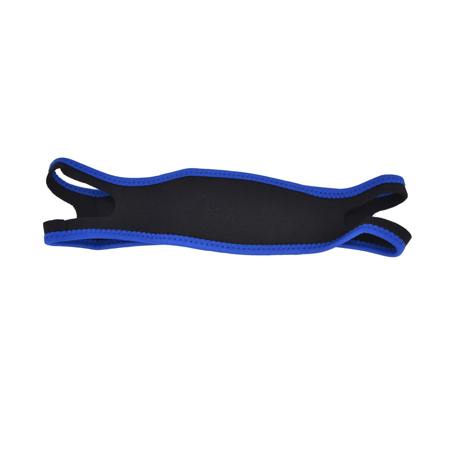 Snoring Stop Belt Adjustable Chin Strap Breathable Nylon Snoring Head Band for Men WomenBlue Black - Image 3