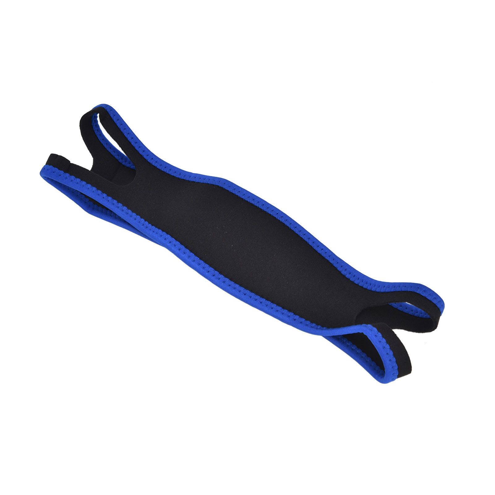 Snoring Stop Belt Adjustable Chin Strap Breathable Nylon Snoring Head Band for Men WomenBlue Black - Image 6