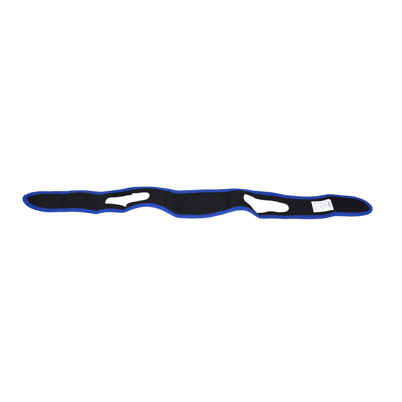 Snoring Stop Belt Adjustable Chin Strap Breathable Nylon Snoring Head Band for Men WomenBlue Black - Image 7