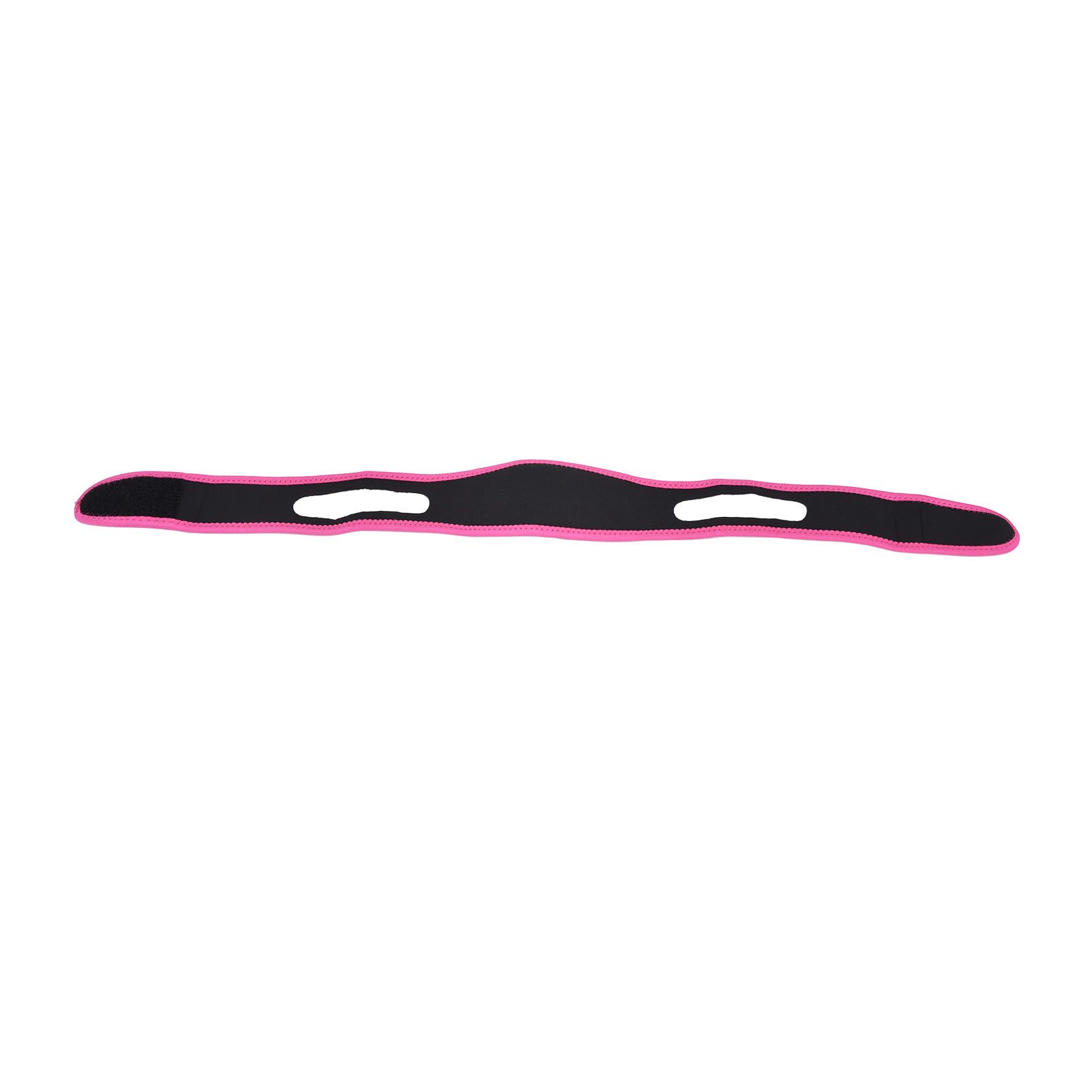 Snoring Stop Belt Adjustable Chin Strap Breathable Nylon Snoring Head Band for Men WomenRed Black - Image 1