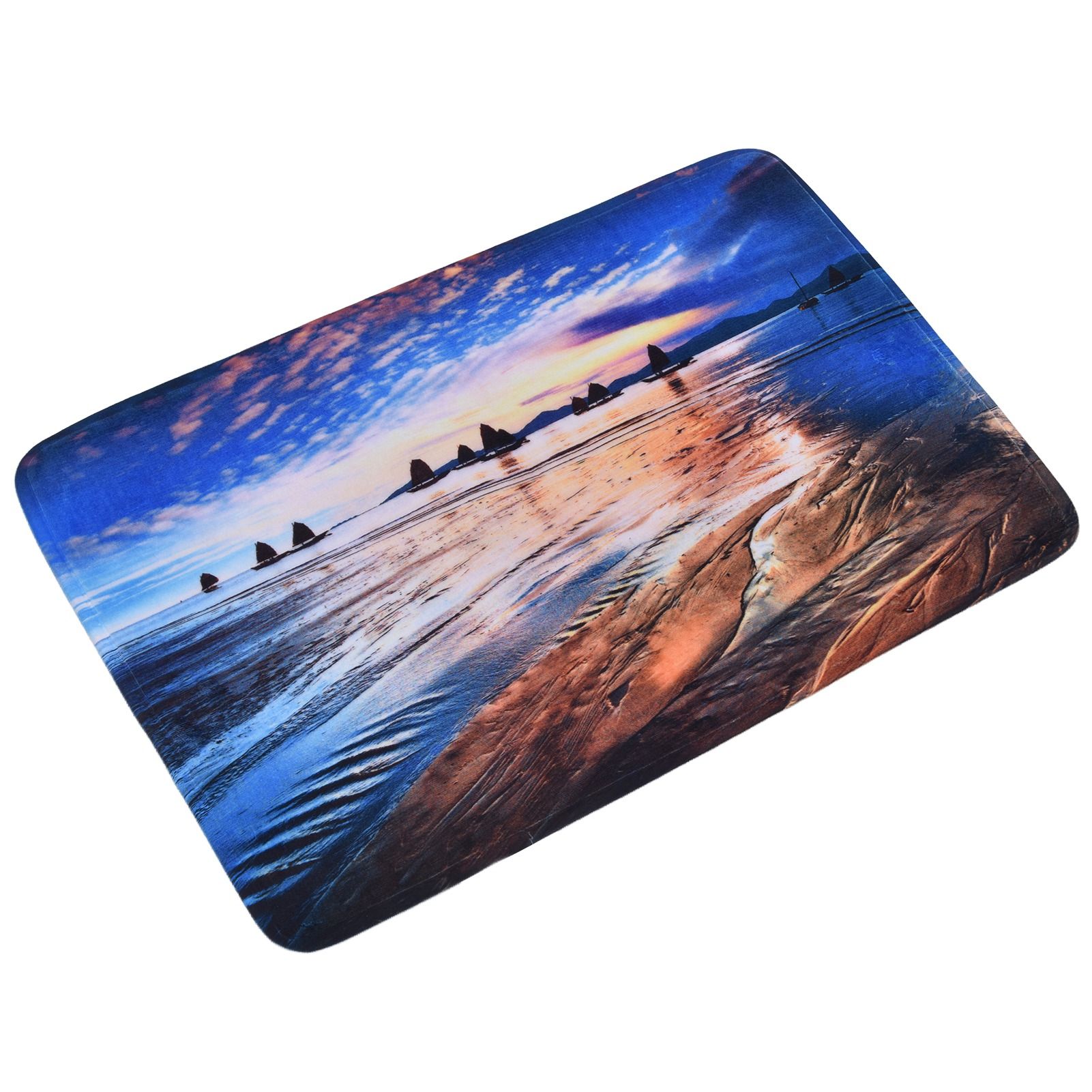 Household Bathroom Floor Carpet Water Absorption Anti Slip Flannel Mat for Door Toilet40x60cm - Image 7