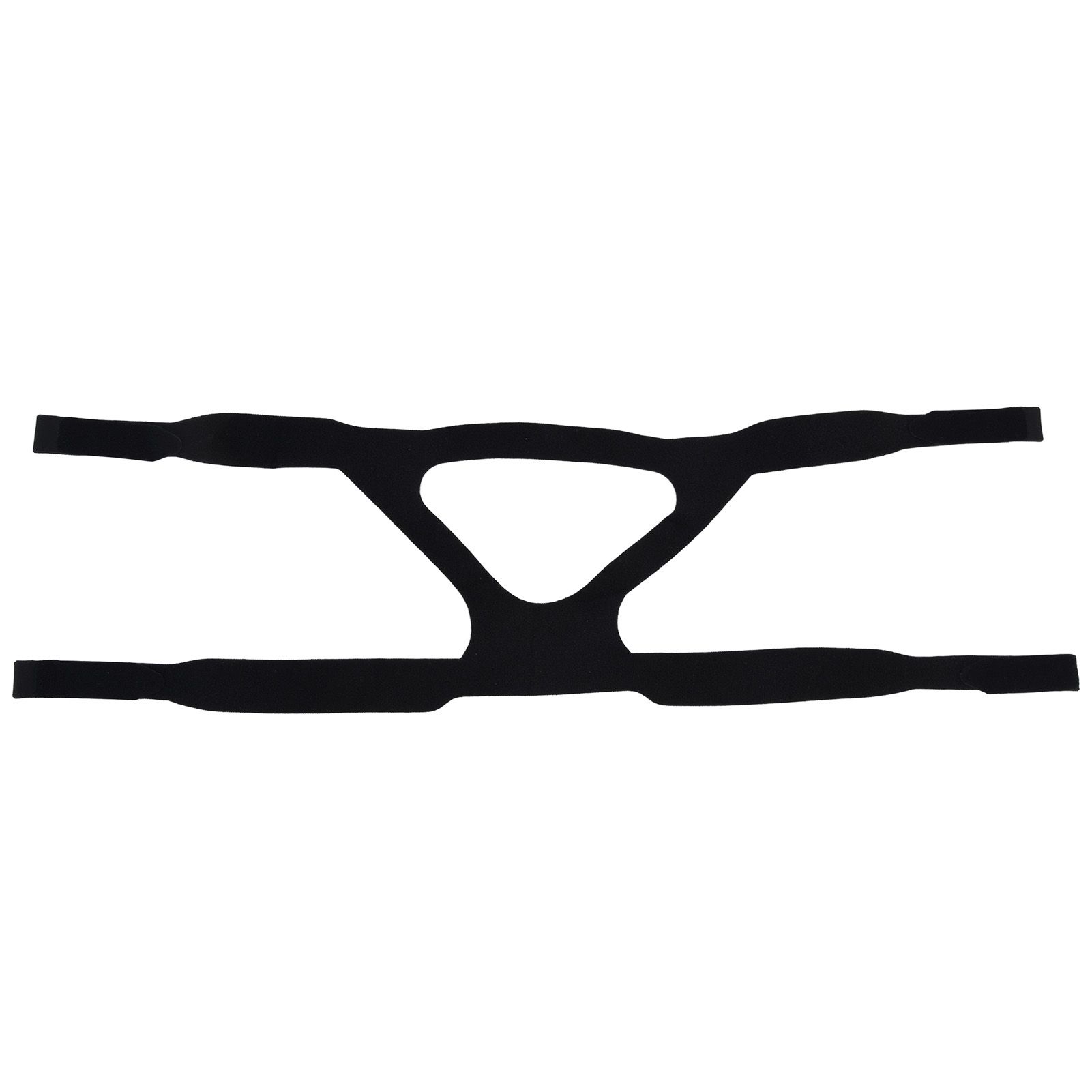 Universal Anti Snore Headgear Strap Nylon Elastic Anti Snoring Head Band for RespiratorBlack - Image 1