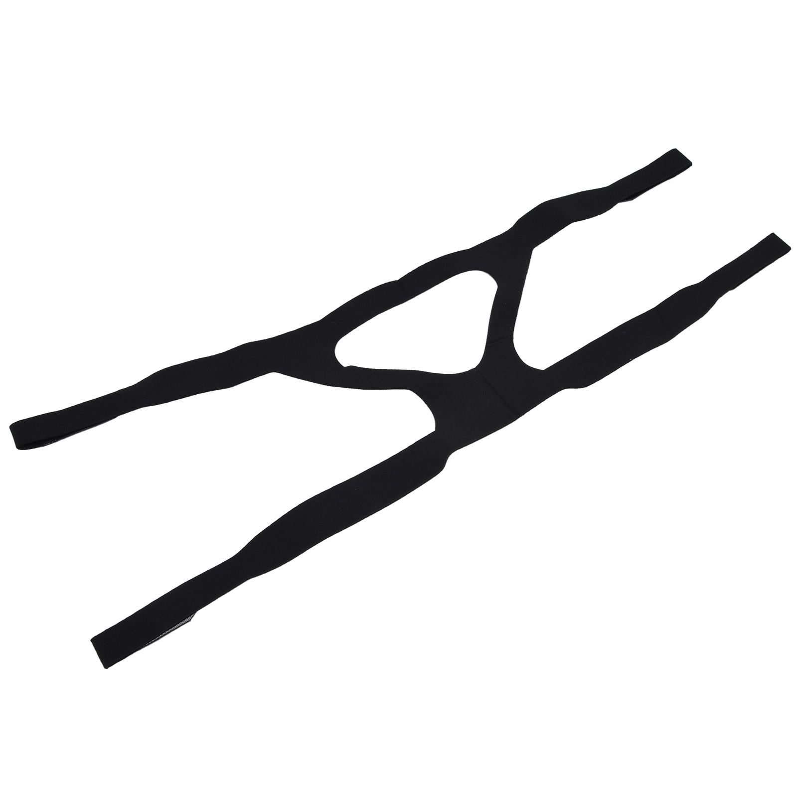 Universal Anti Snore Headgear Strap Nylon Elastic Anti Snoring Head Band for RespiratorBlack - Image 4