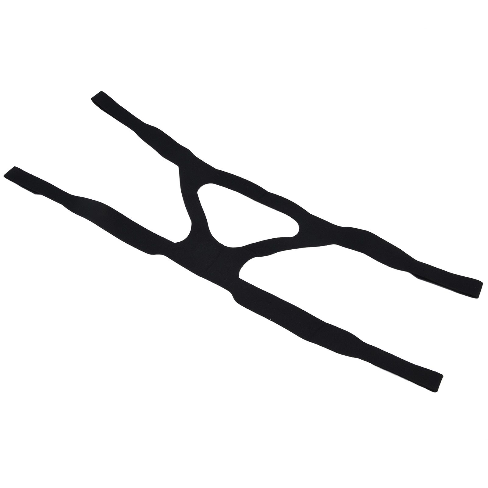 Universal Anti Snore Headgear Strap Nylon Elastic Anti Snoring Head Band for RespiratorBlack - Image 7