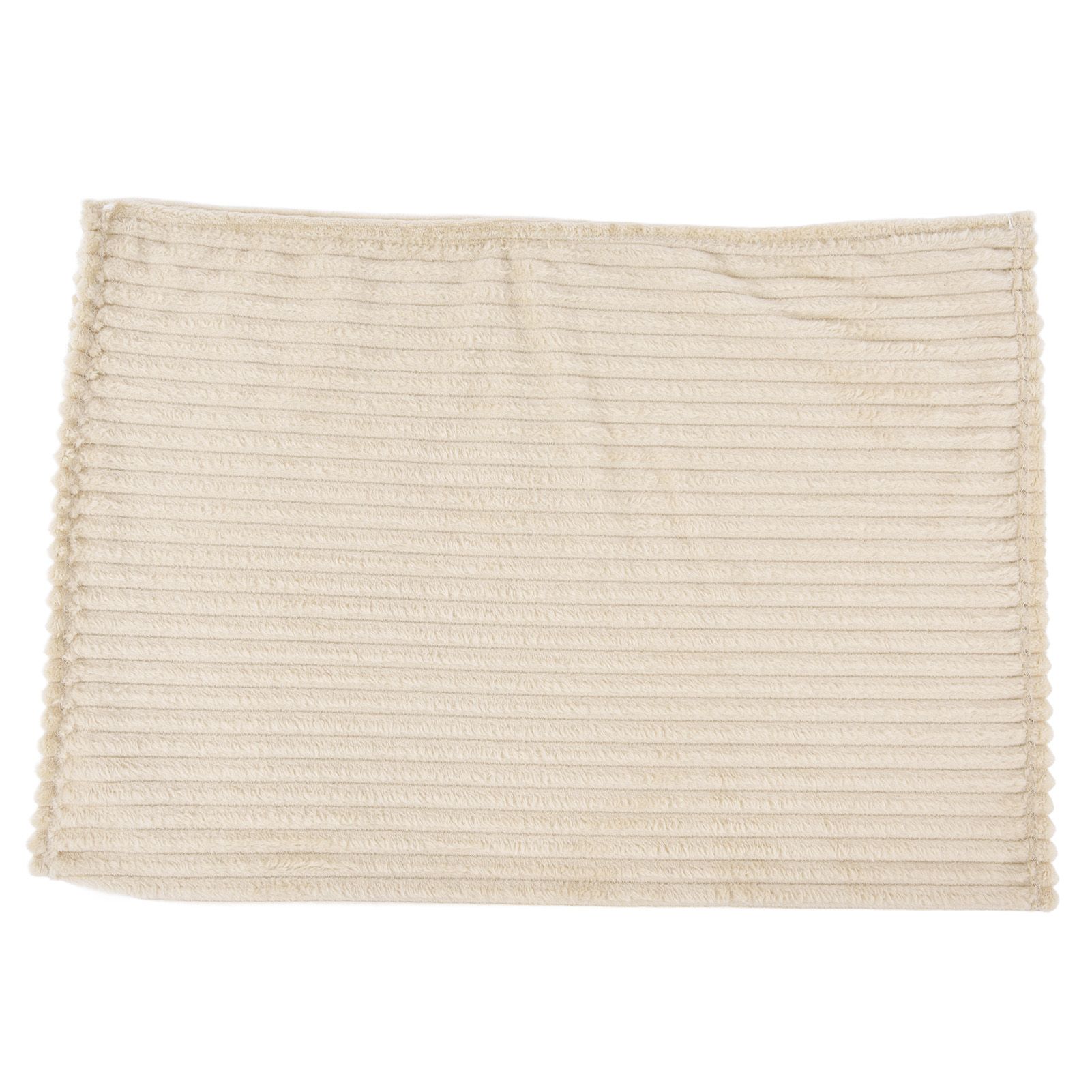 Flannel Throw Blanket Plush Fluffy Light Breathable Fine Workmanship Stylish Simple Soft BlanketBeige - Image 1