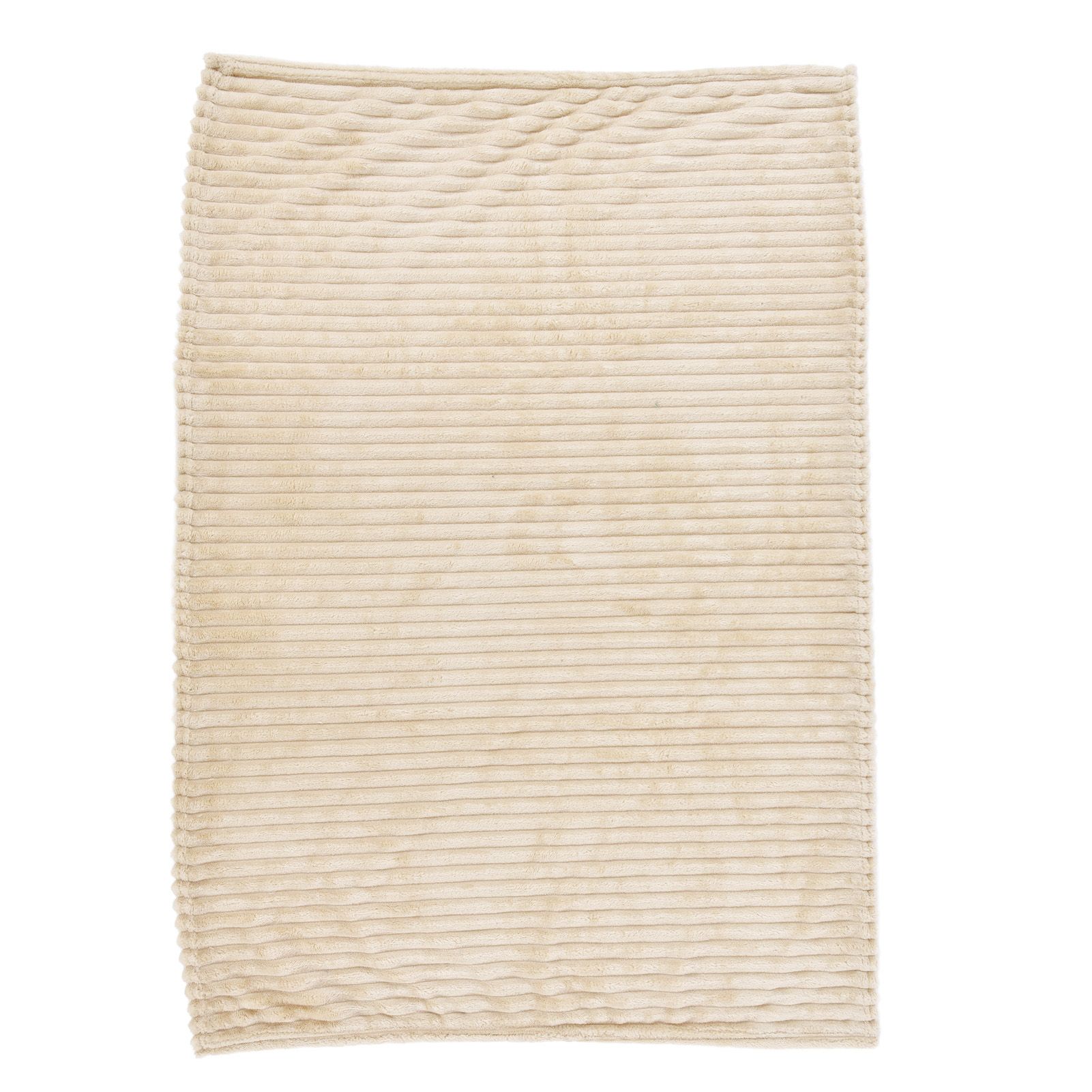 Flannel Throw Blanket Plush Fluffy Light Breathable Fine Workmanship Stylish Simple Soft BlanketBeige - Image 3