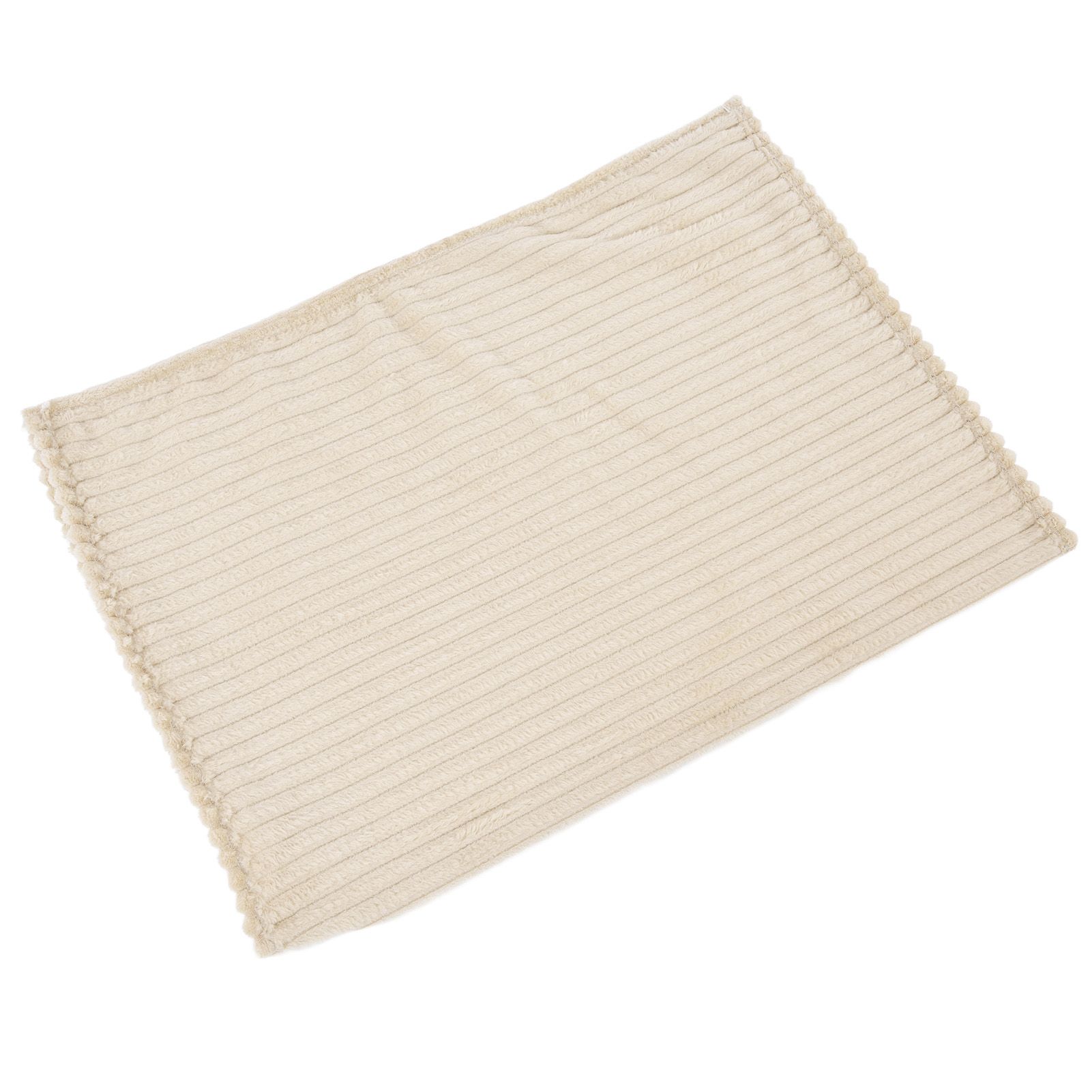 Flannel Throw Blanket Plush Fluffy Light Breathable Fine Workmanship Stylish Simple Soft BlanketBeige - Image 5