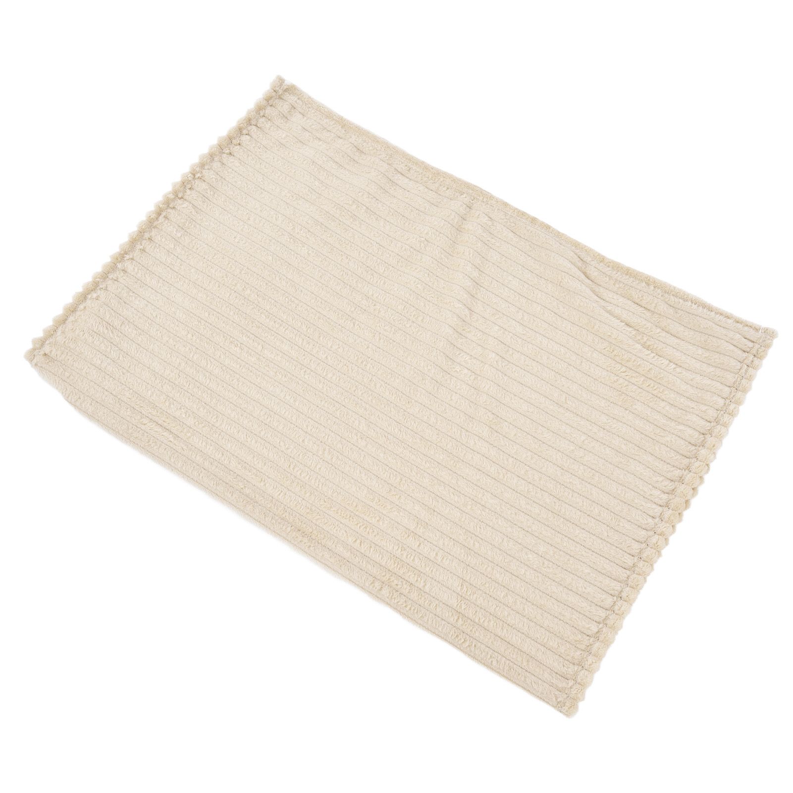 Flannel Throw Blanket Plush Fluffy Light Breathable Fine Workmanship Stylish Simple Soft BlanketBeige - Image 7