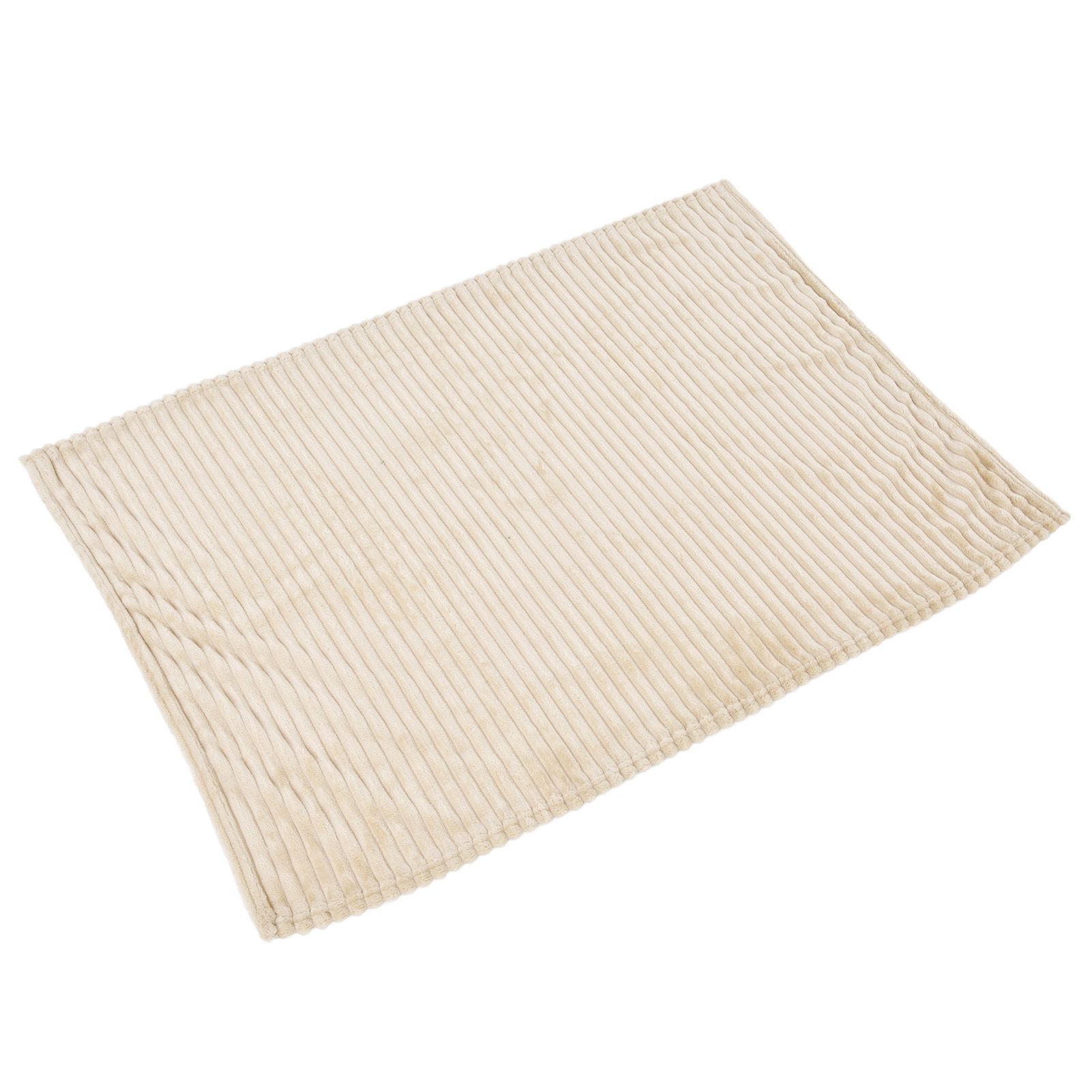 Flannel Throw Blanket Plush Fluffy Light Breathable Fine Workmanship Stylish Simple Soft BlanketBeige - Image 8