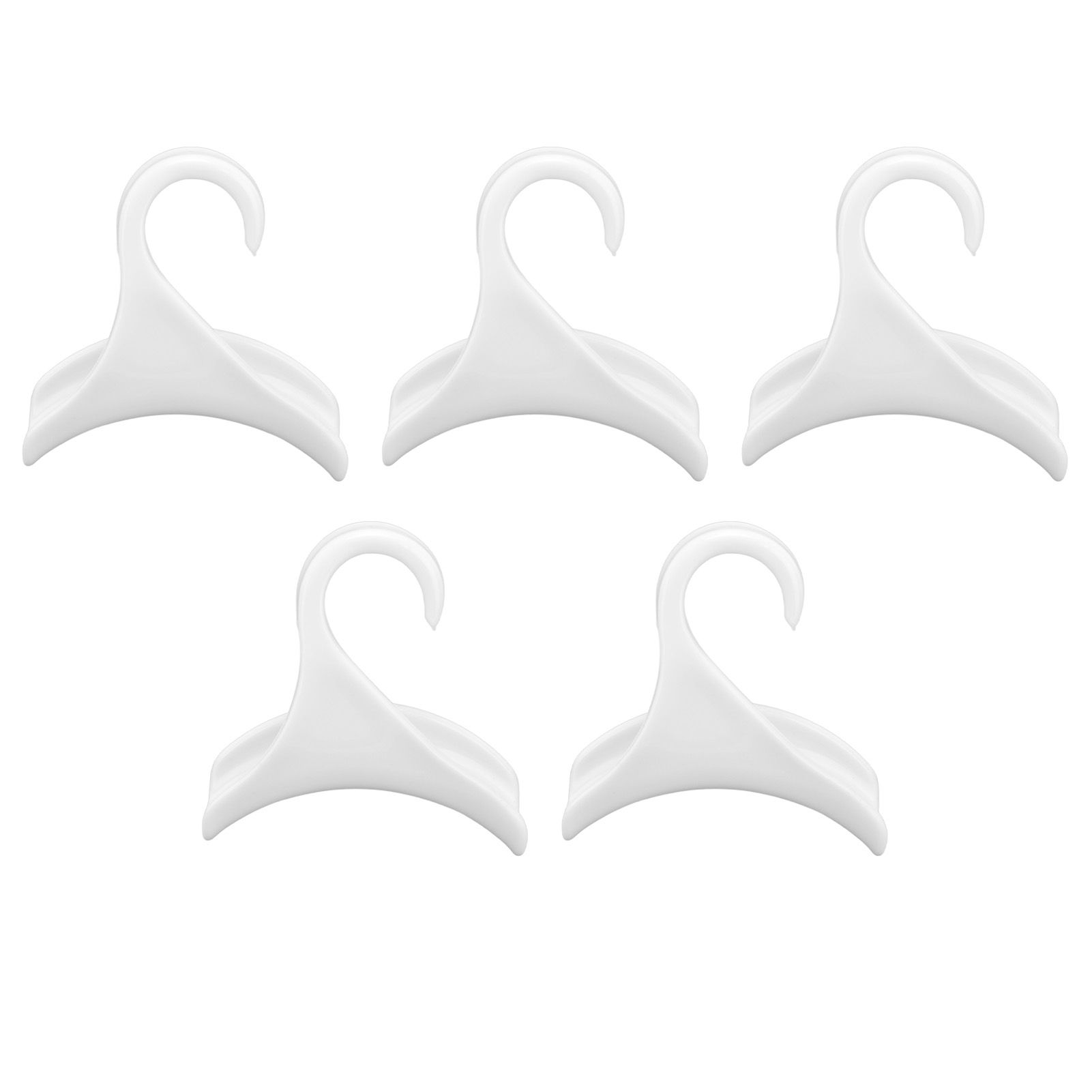 5Pcs Purse Door Hanger Bag Arc Closet Hanger Hook for Satchel Coat Haversack Belt StorageWhite - Image 1