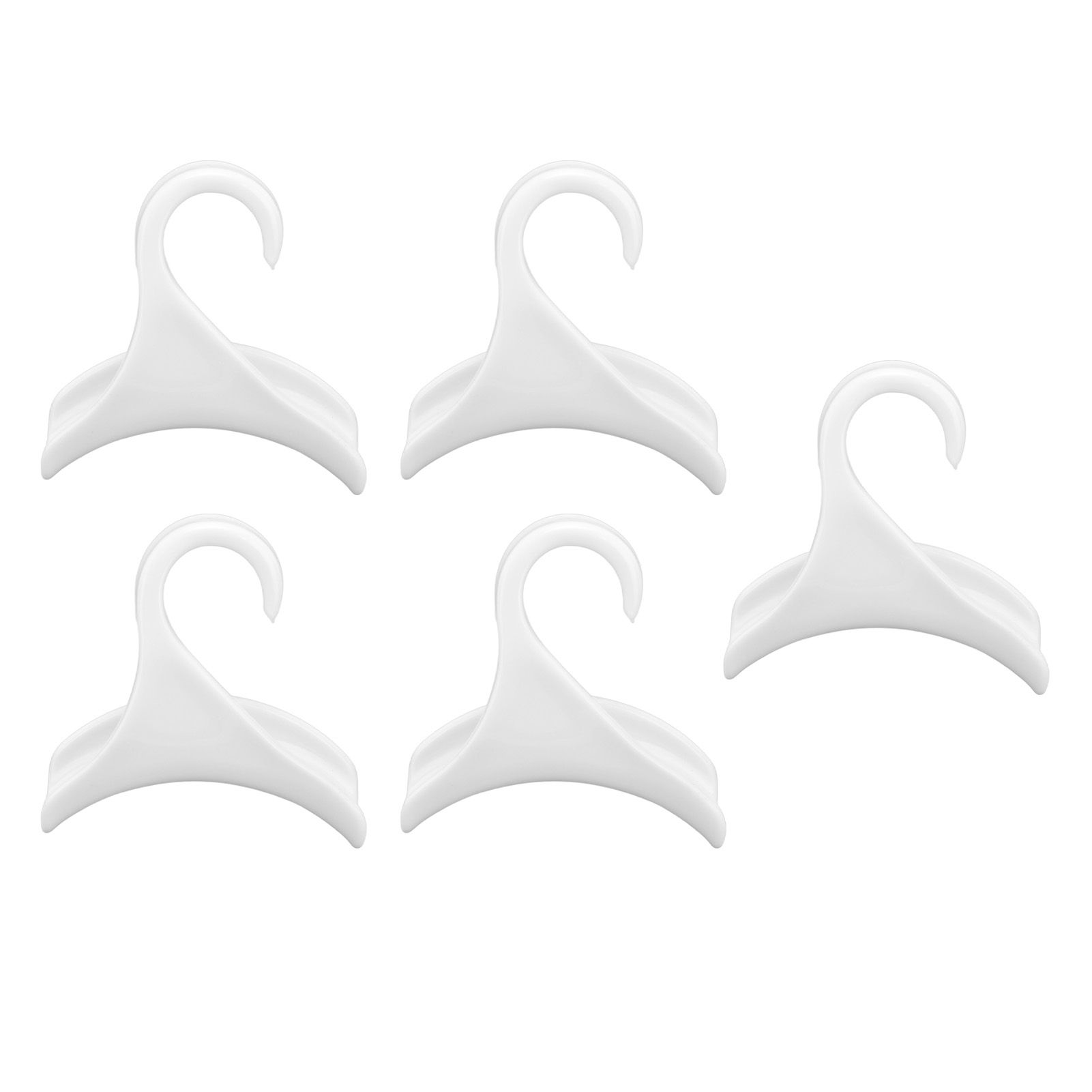 5Pcs Purse Door Hanger Bag Arc Closet Hanger Hook for Satchel Coat Haversack Belt StorageWhite - Image 2