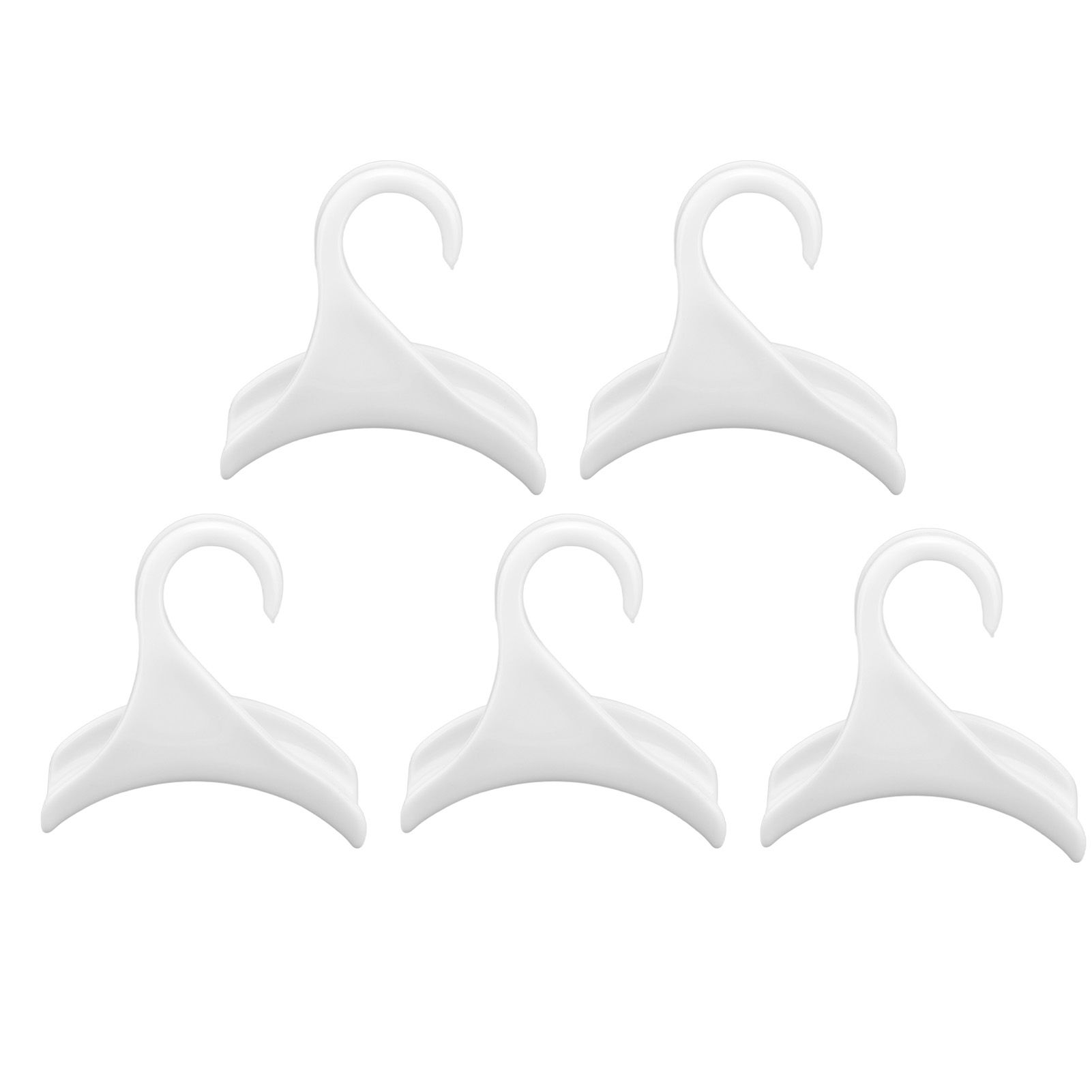 5Pcs Purse Door Hanger Bag Arc Closet Hanger Hook for Satchel Coat Haversack Belt StorageWhite - Image 3