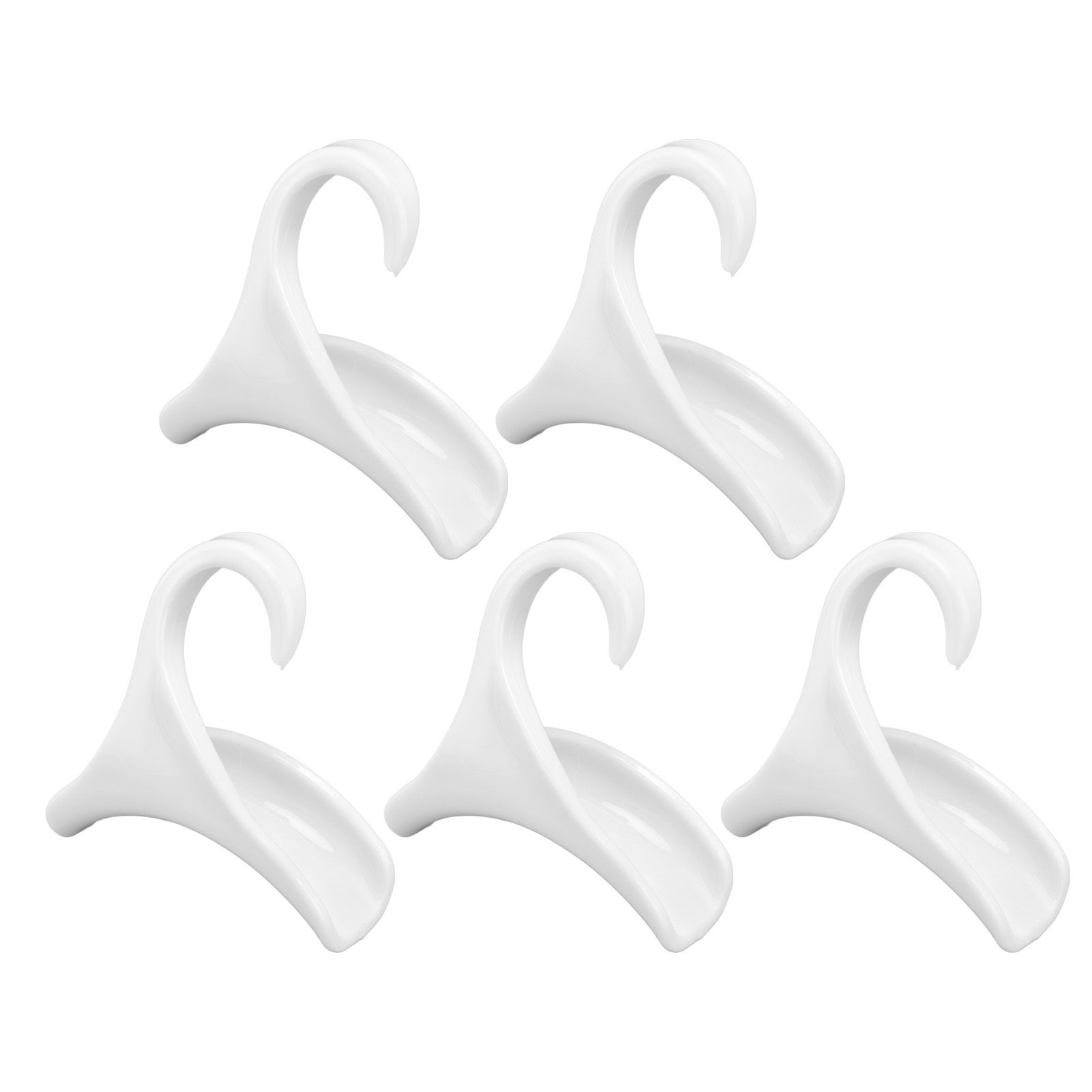 5Pcs Purse Door Hanger Bag Arc Closet Hanger Hook for Satchel Coat Haversack Belt StorageWhite - Image 4