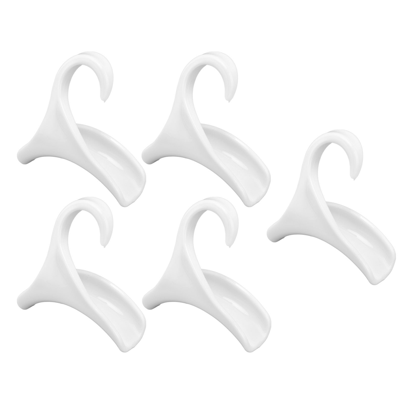 5Pcs Purse Door Hanger Bag Arc Closet Hanger Hook for Satchel Coat Haversack Belt StorageWhite - Image 5