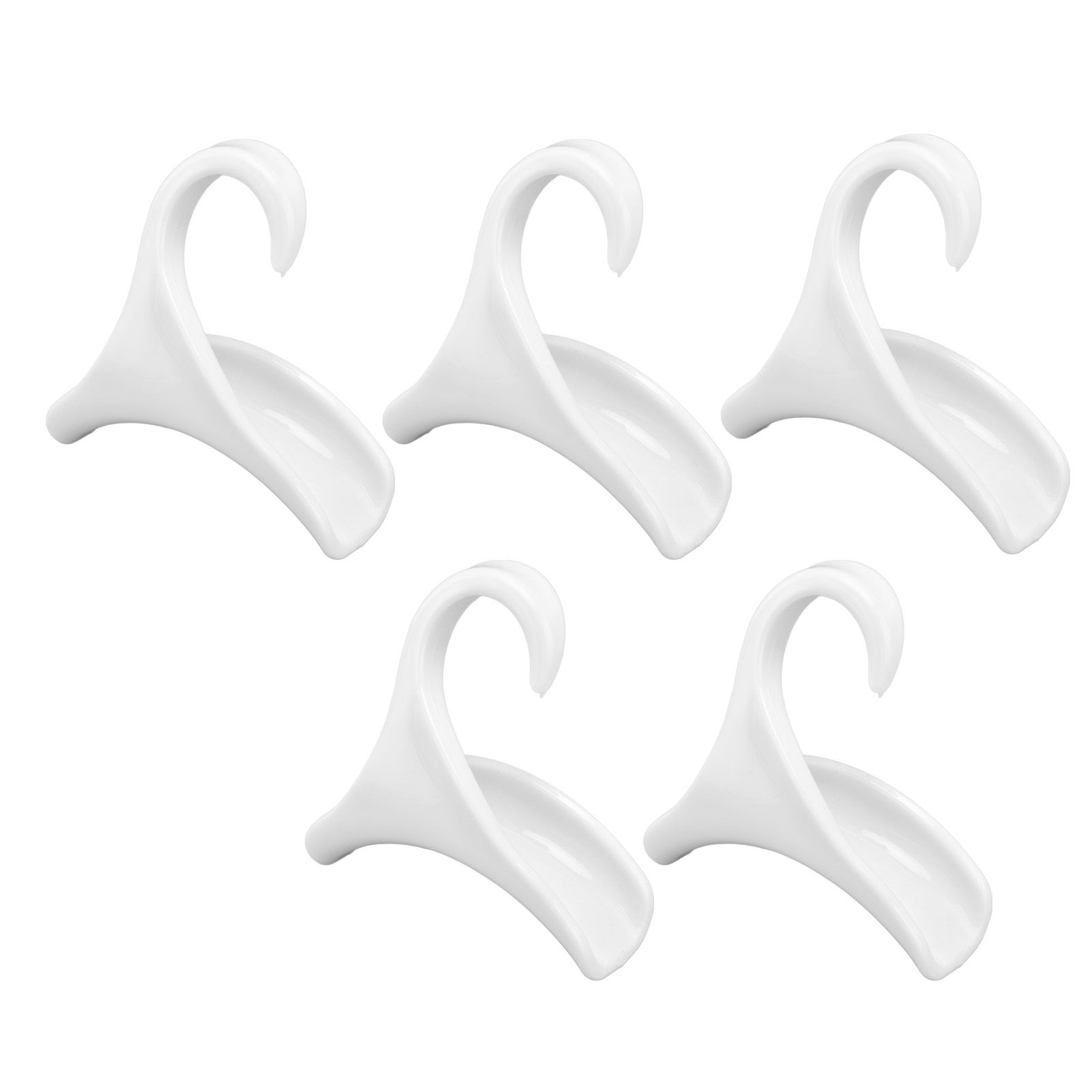 5Pcs Purse Door Hanger Bag Arc Closet Hanger Hook for Satchel Coat Haversack Belt StorageWhite - Image 6
