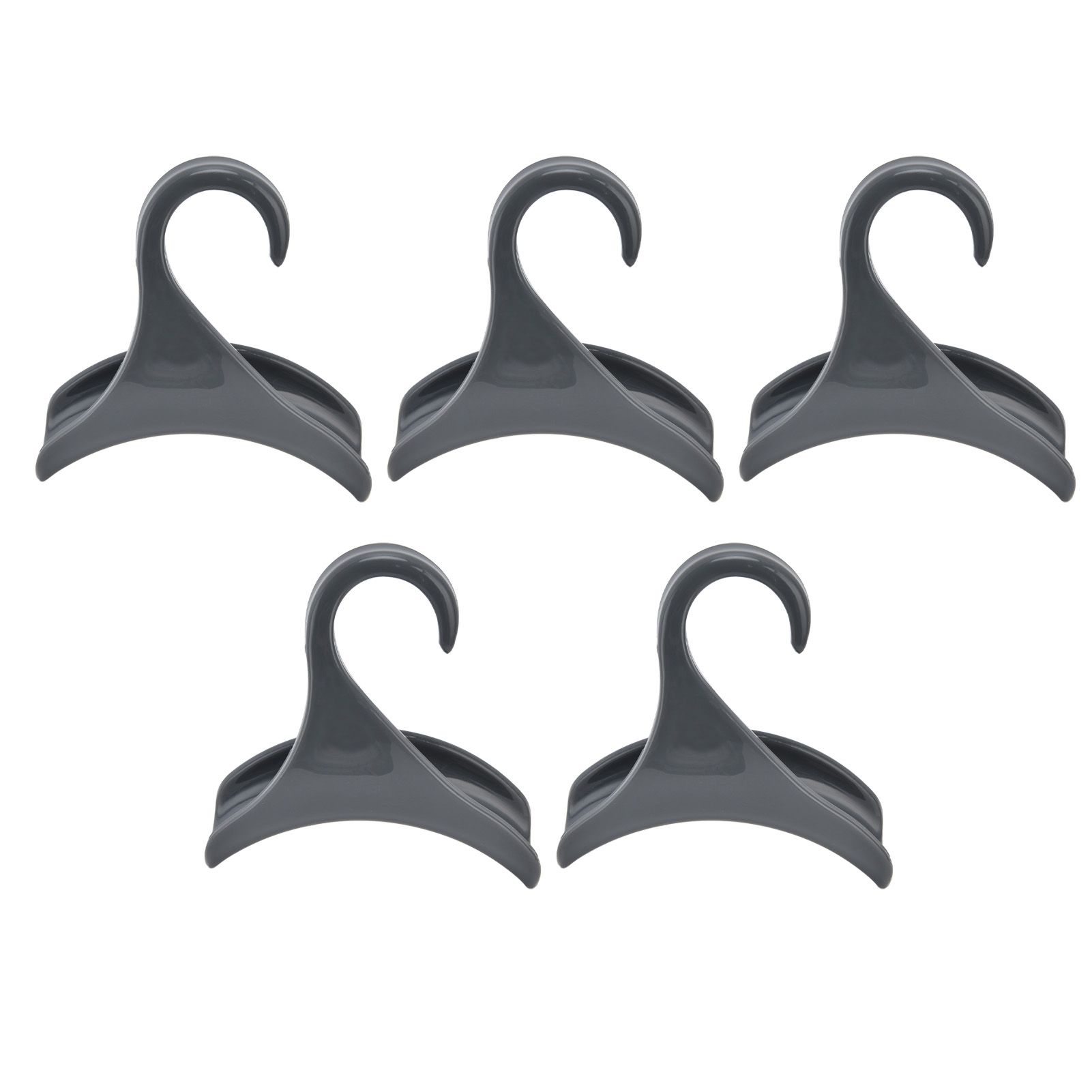 5Pcs Purse Door Hanger Bag Arc Closet Hanger Hook for Satchel Coat Haversack Belt StorageGrey - Image 1