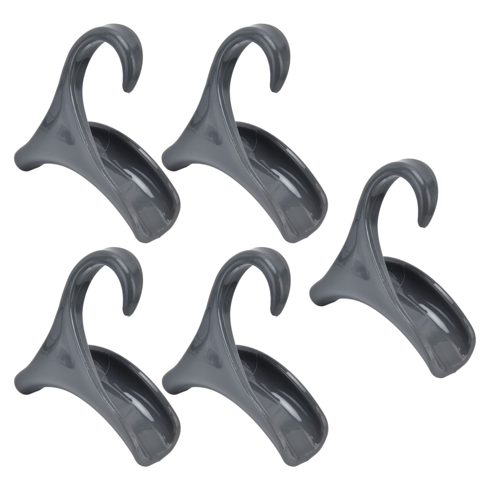 5Pcs Purse Door Hanger Bag Arc Closet Hanger Hook for Satchel Coat Haversack Belt StorageGrey - Image 4
