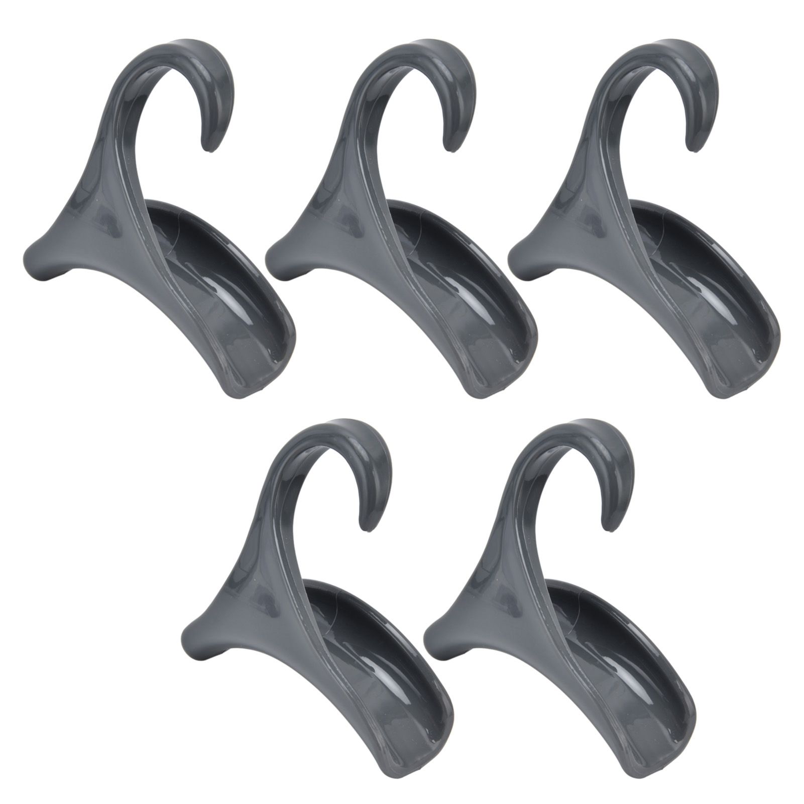 5Pcs Purse Door Hanger Bag Arc Closet Hanger Hook for Satchel Coat Haversack Belt StorageGrey - Image 5