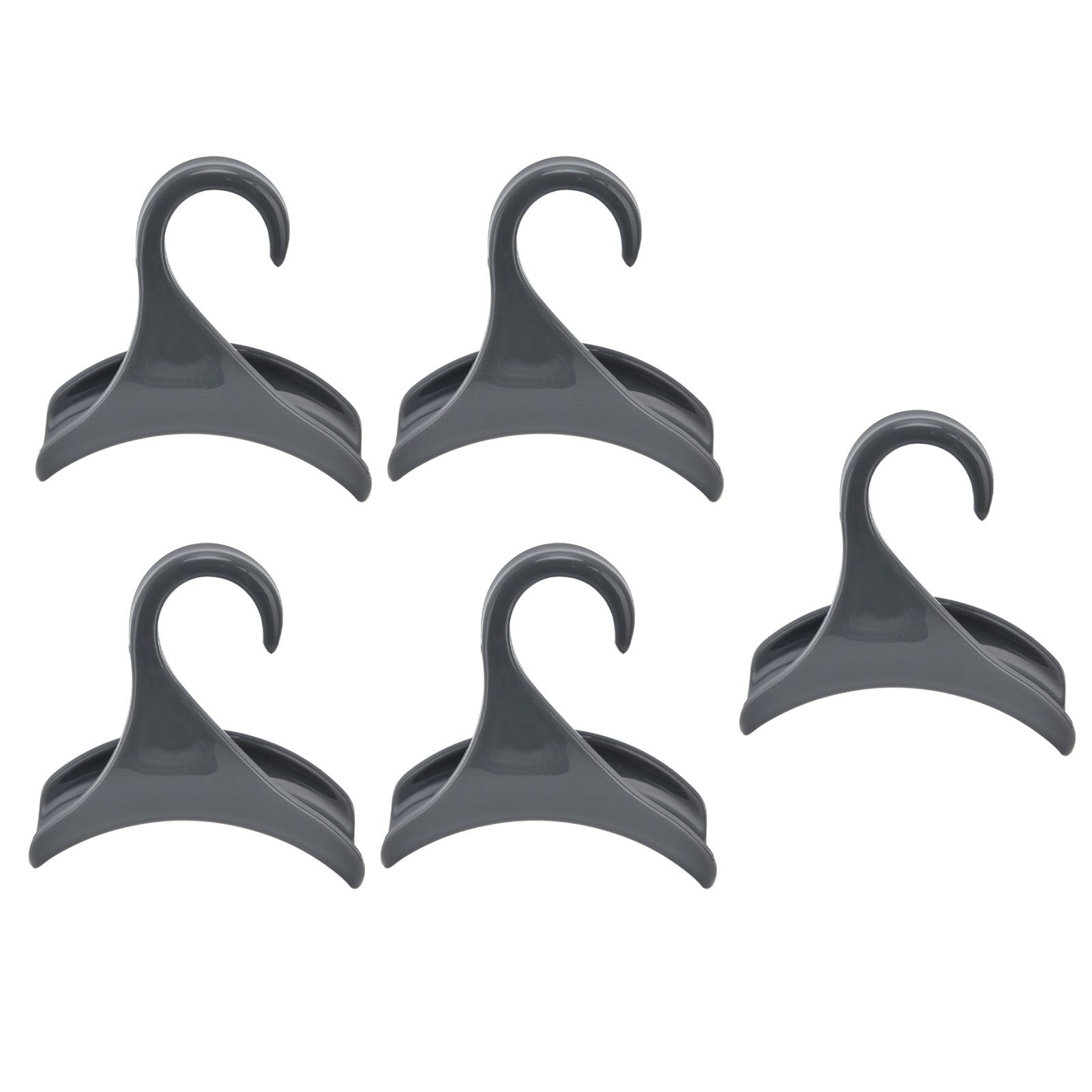 5Pcs Purse Door Hanger Bag Arc Closet Hanger Hook for Satchel Coat Haversack Belt StorageGrey - Image 6